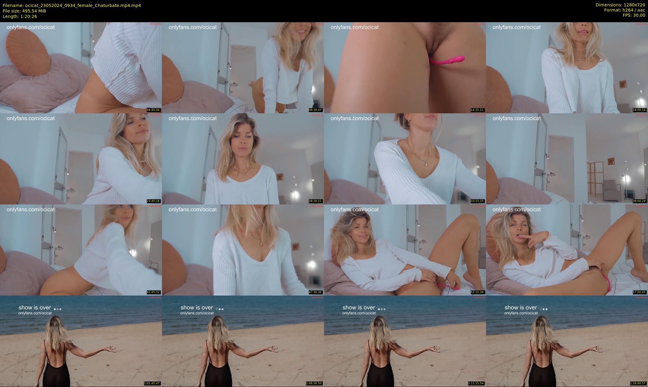 ocicat — 81 minute Chaturbate female cam show recording, 720p, May 23, 2024
