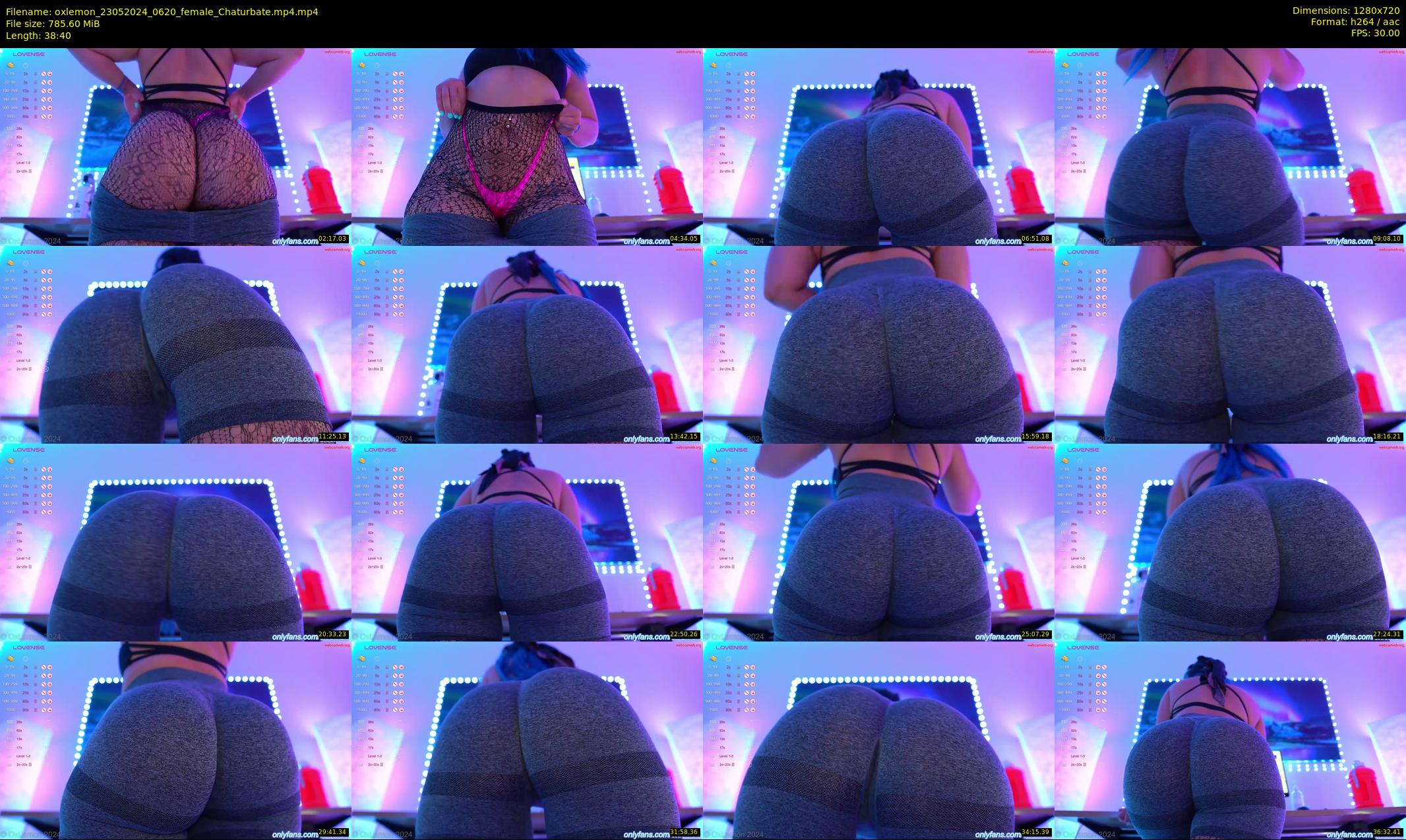 oxlemon — 39 minute Chaturbate female cam show recording, 720p, May 23, 2024