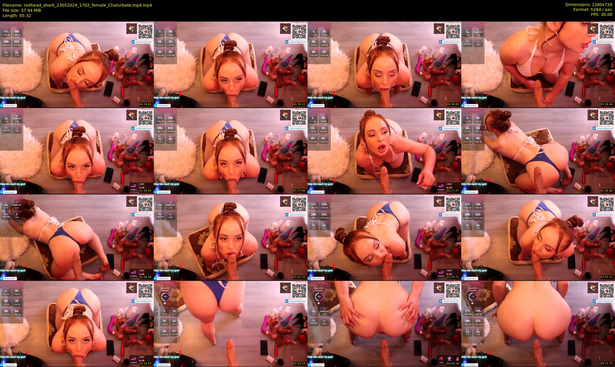 redhead_shark — 6 minute Chaturbate female cam show recording, 720p, May 23, 2024