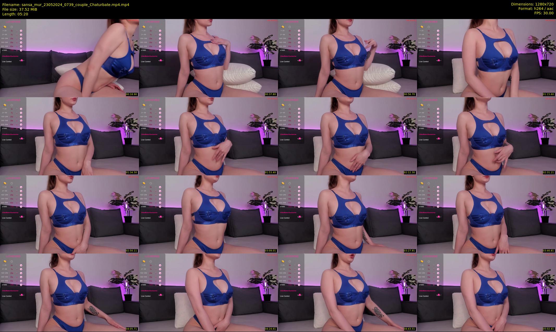 sansa_mur — 6 minute Chaturbate female cam show recording, 720p, May 23, 2024