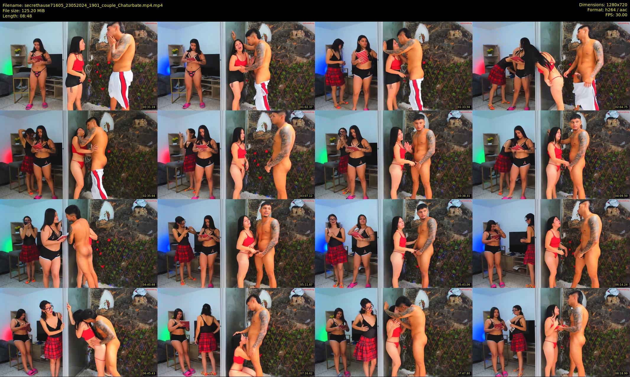 secrethause71605 — 9 minute Chaturbate couple cam show recording, 720p, May 23, 2024