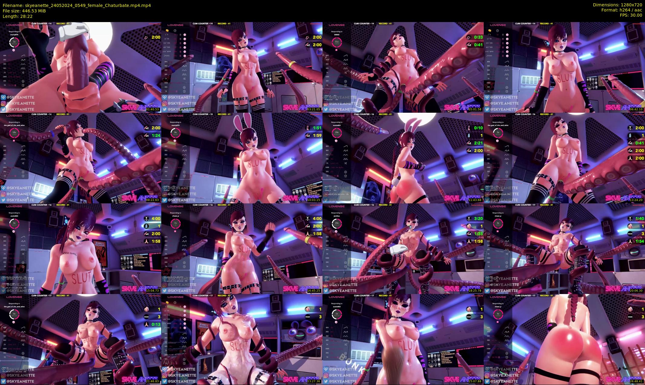 skyeanette — 29 minute Chaturbate female cam show recording, 720p, May 24, 2024