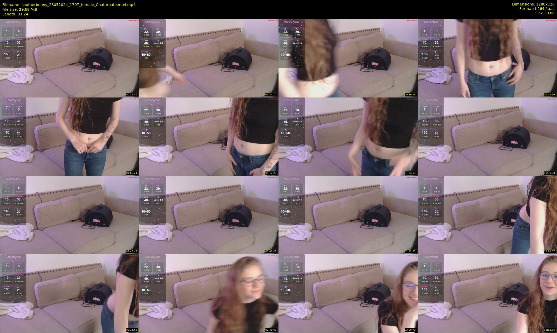 southerbunny — 4 minute Chaturbate female cam show recording, 720p, May 23, 2024