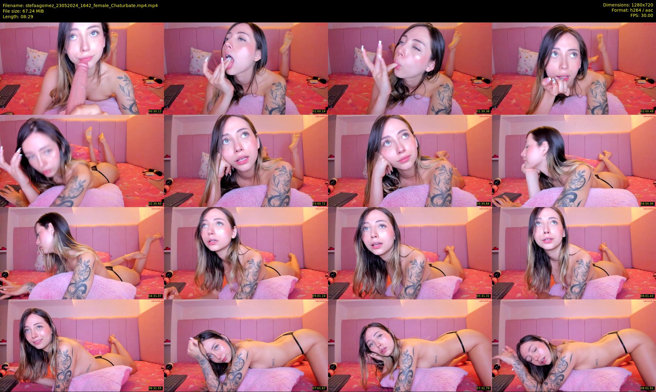 stefaagomez — 9 minute Chaturbate female cam show recording, 720p, May 23, 2024