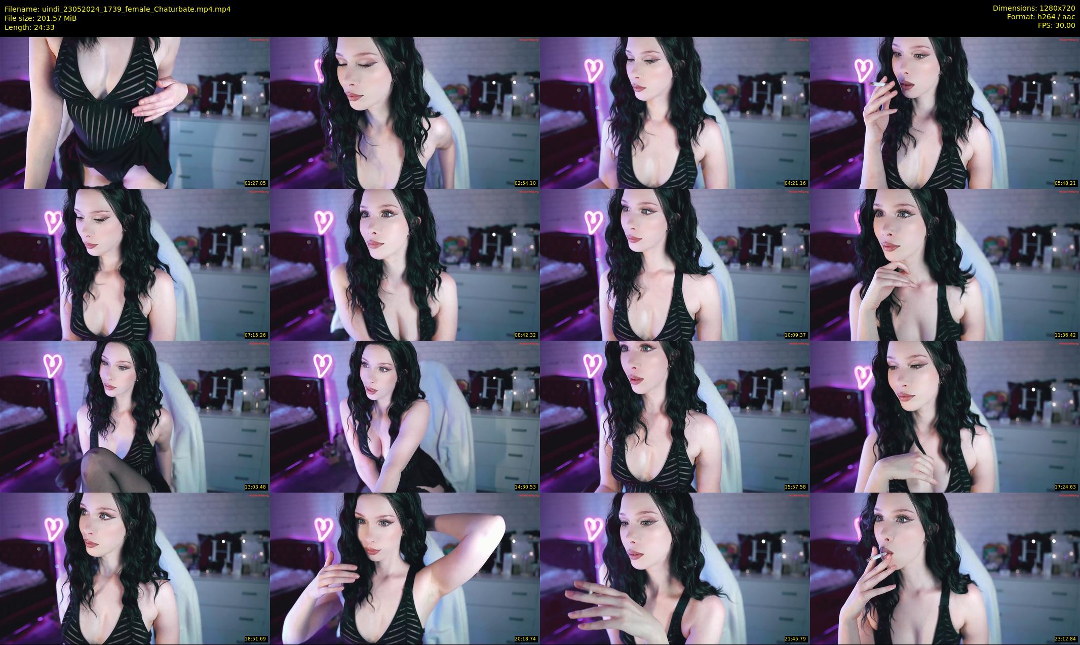 uindi — 25 minute Chaturbate female cam show recording, 720p, May 23, 2024
