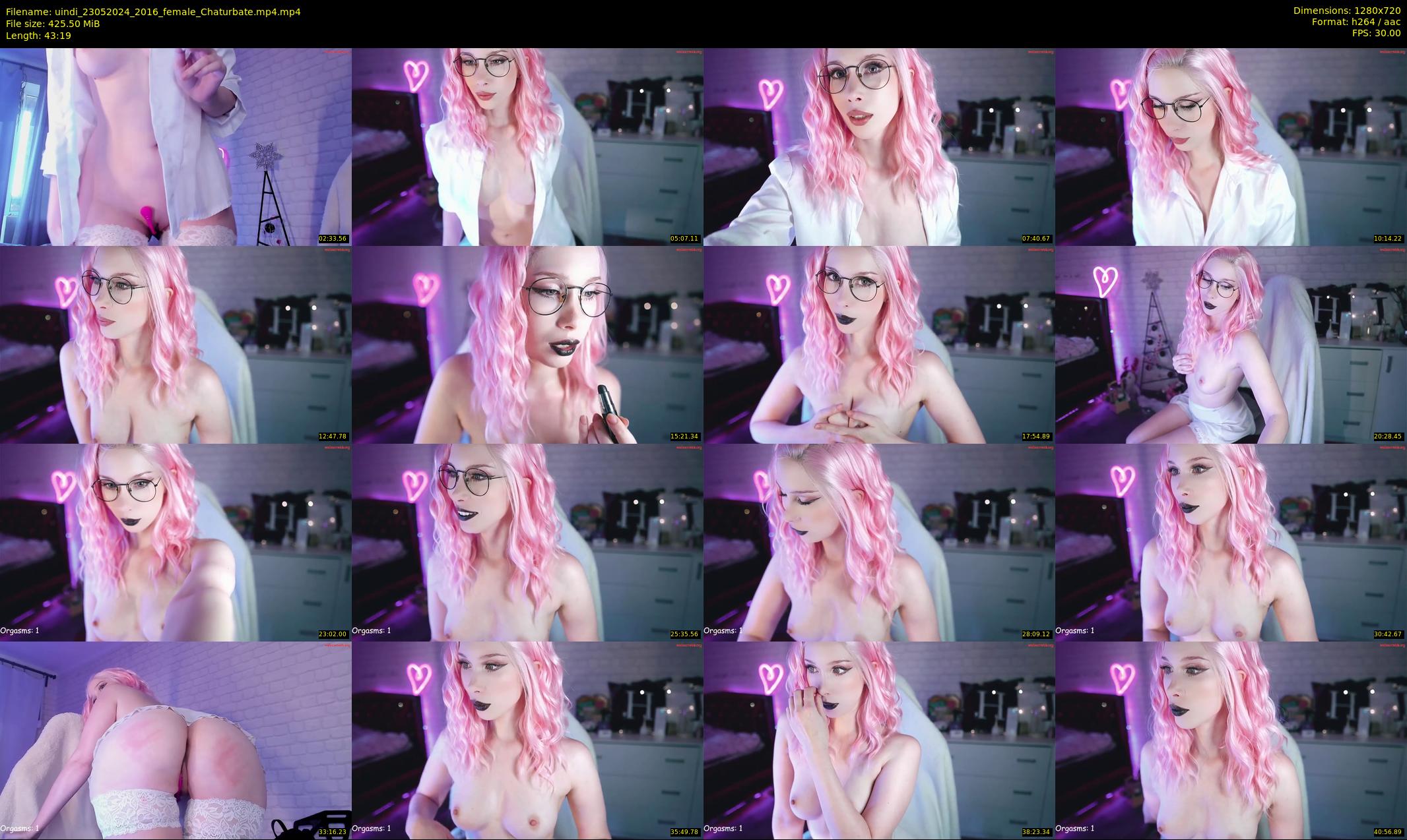 uindi — 44 minute Chaturbate female cam show recording, 720p, May 23, 2024