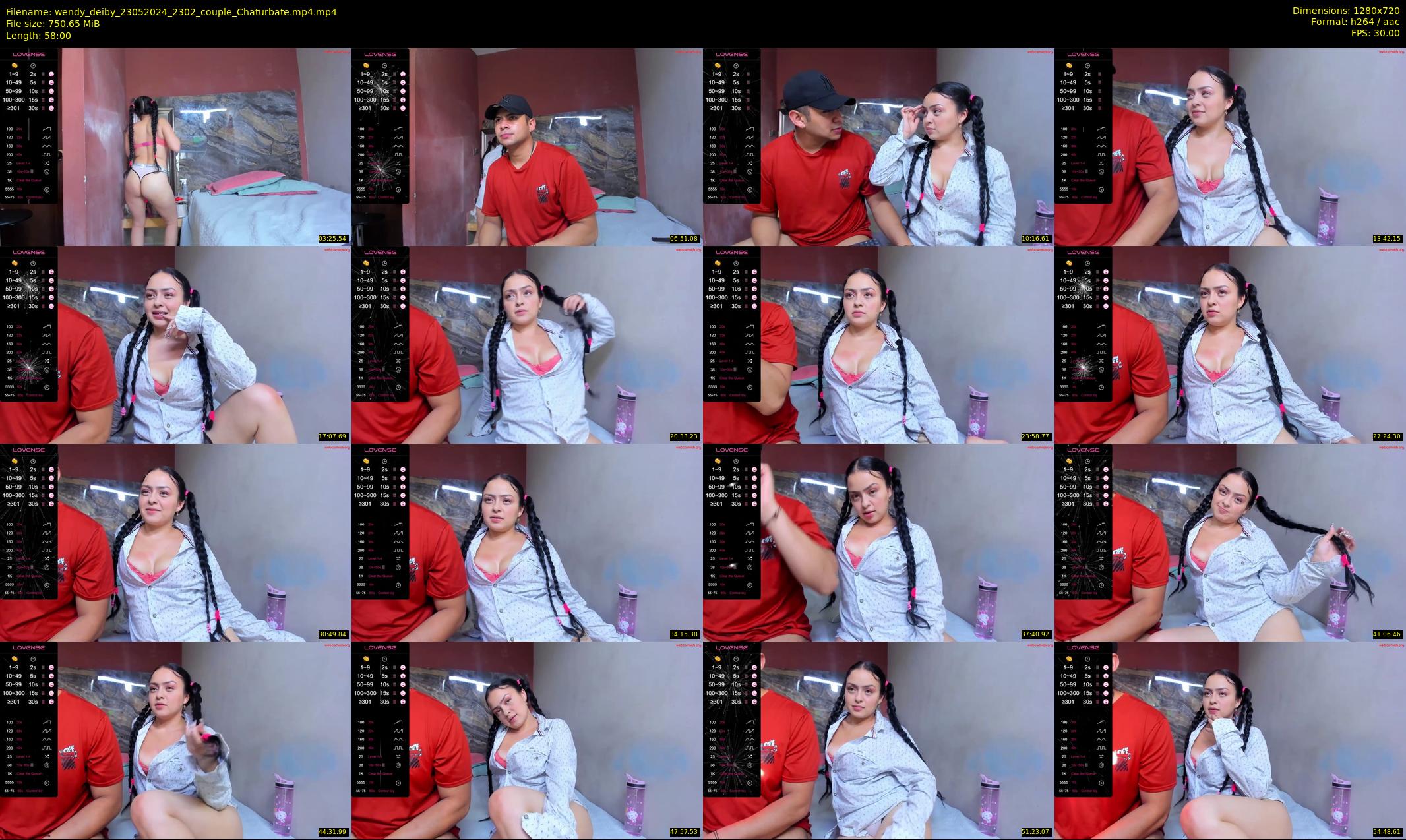wendy_deiby — 58 minute Chaturbate couple cam show recording, 720p, May 23, 2024