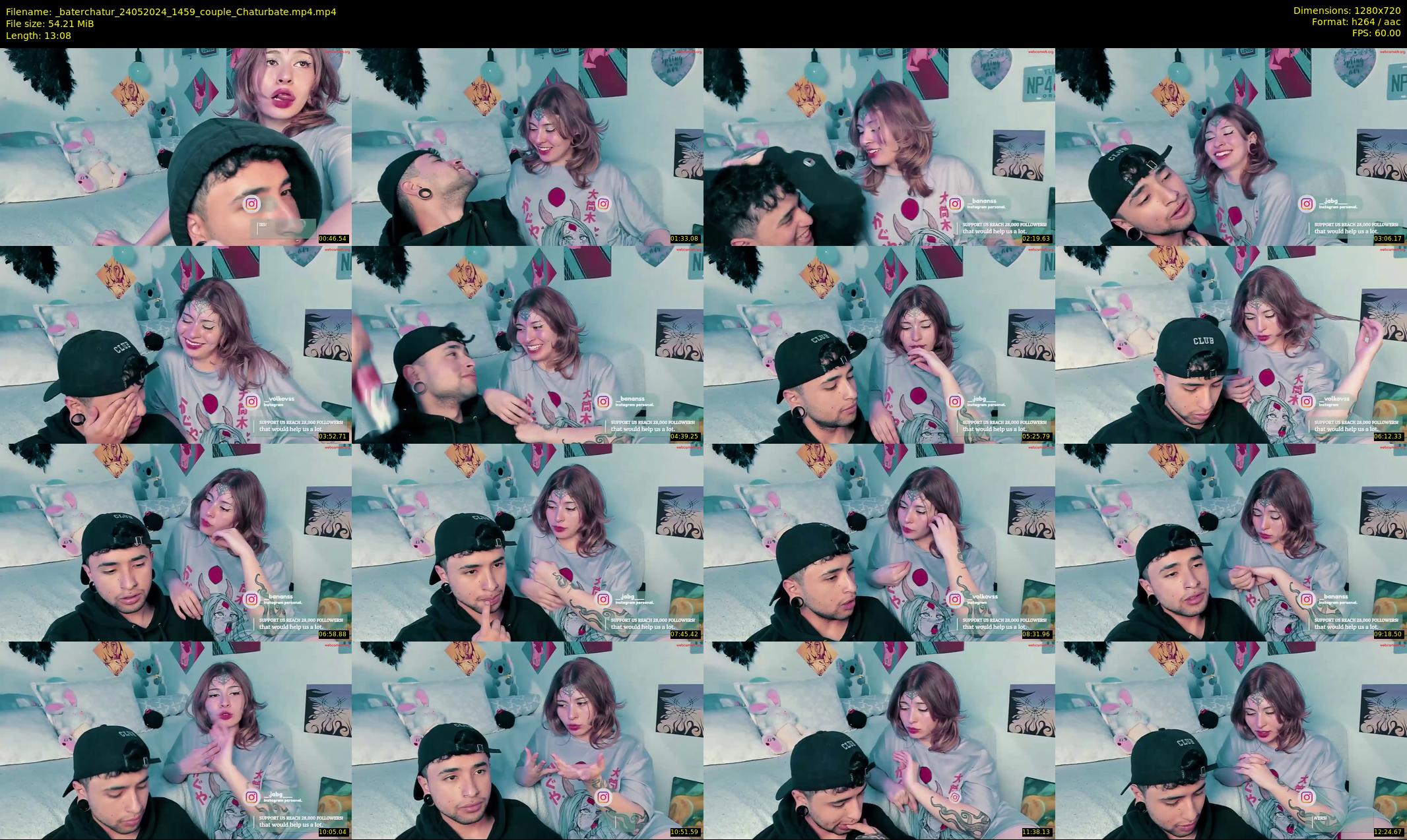 _baterchatur — 14 minute Chaturbate couple cam show recording, 720p, May 24, 2024