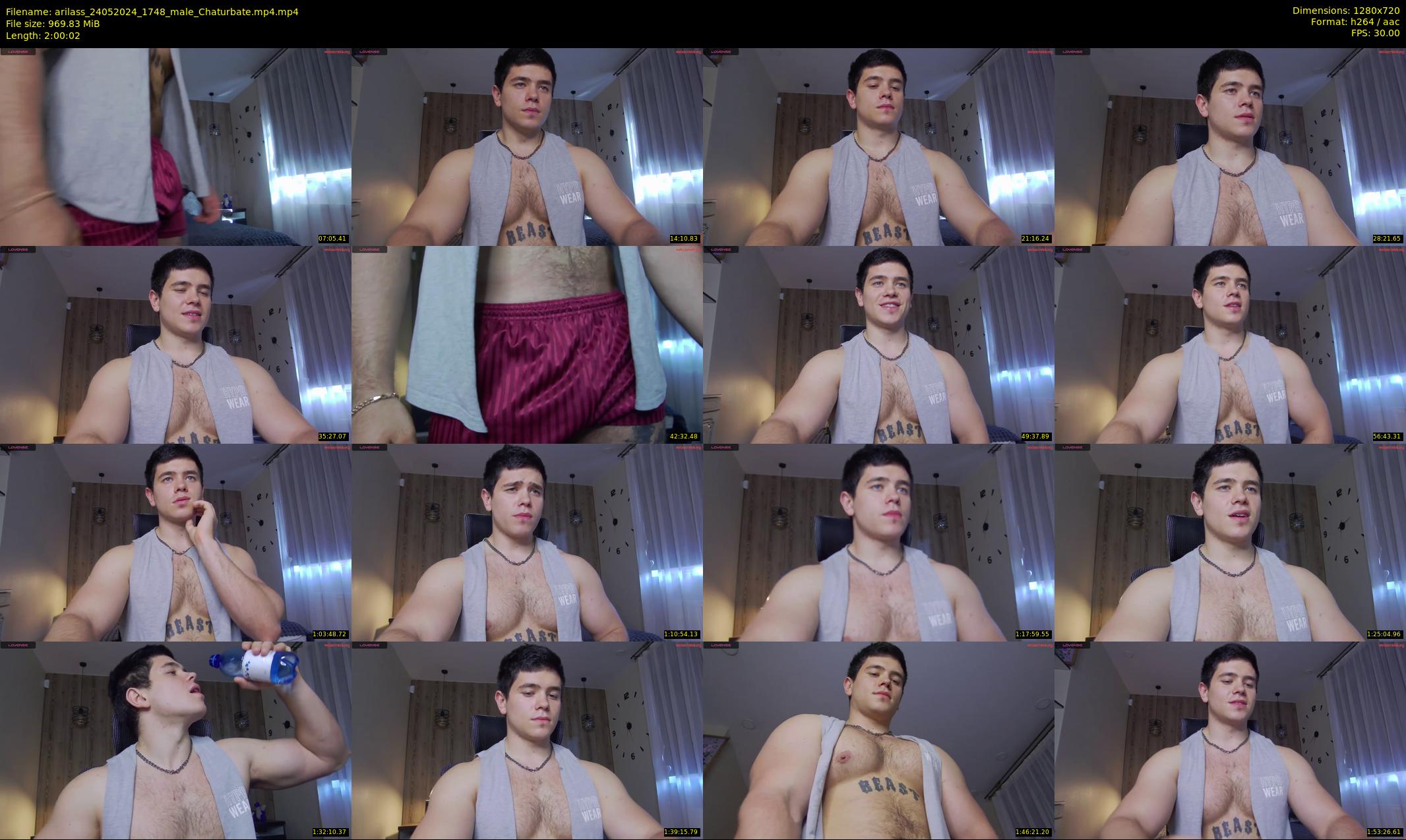 arilass — 121 minute Chaturbate male cam show recording, 720p, May 24, 2024