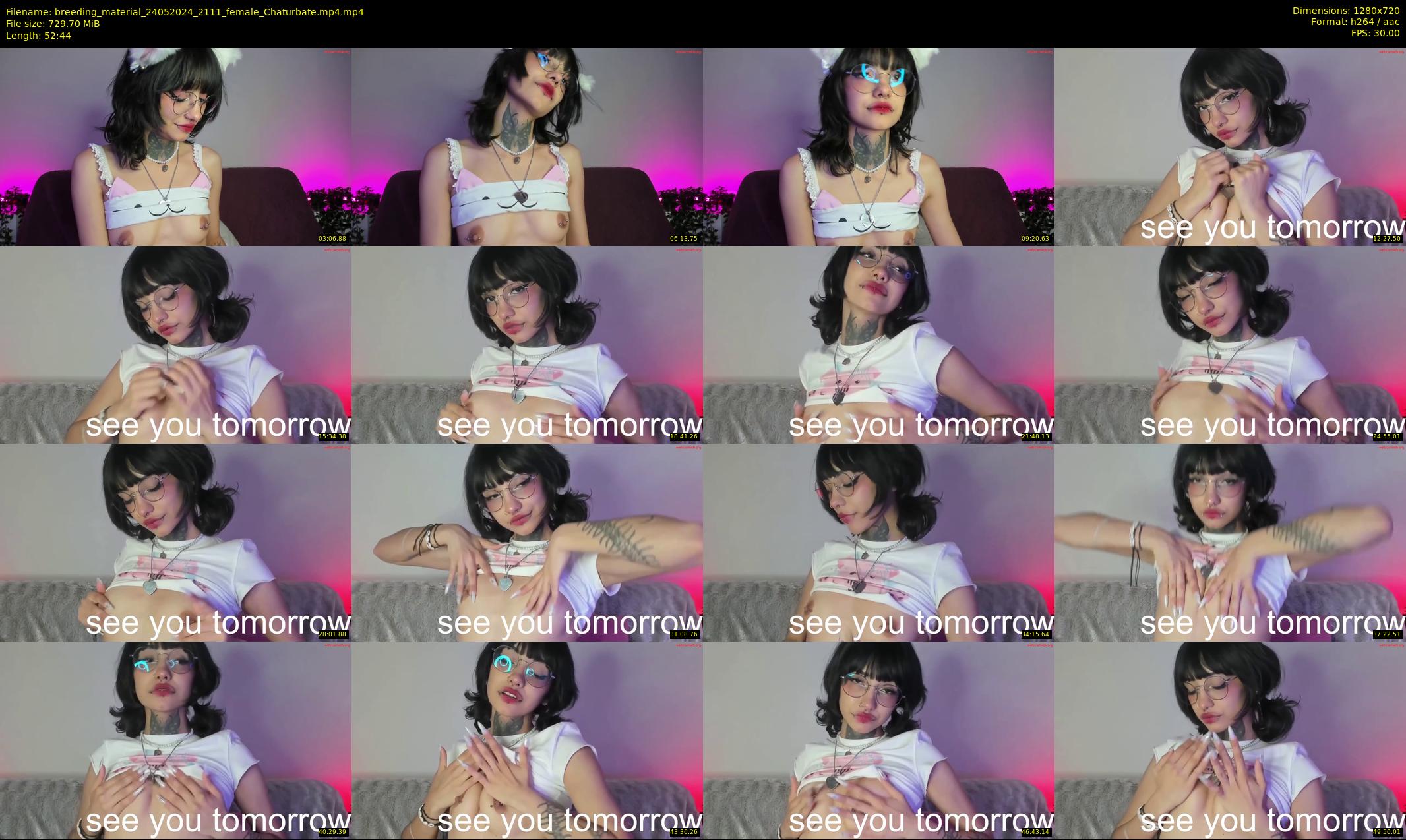 breeding_material — 53 minute Chaturbate female cam show recording, 720p, May 24, 2024