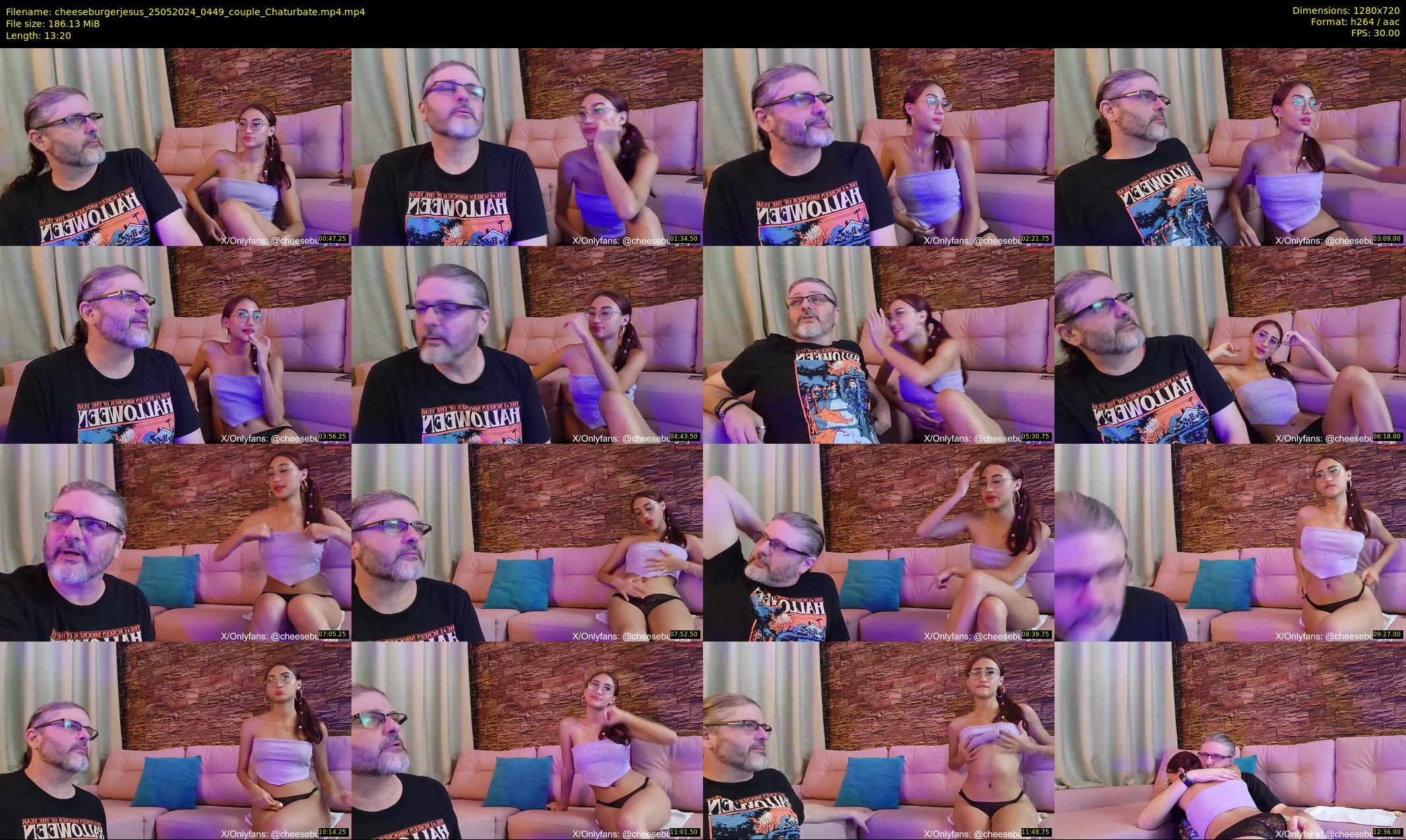 cheeseburgerjesus — 14 minute Chaturbate couple cam show recording, 720p, May 25, 2024
