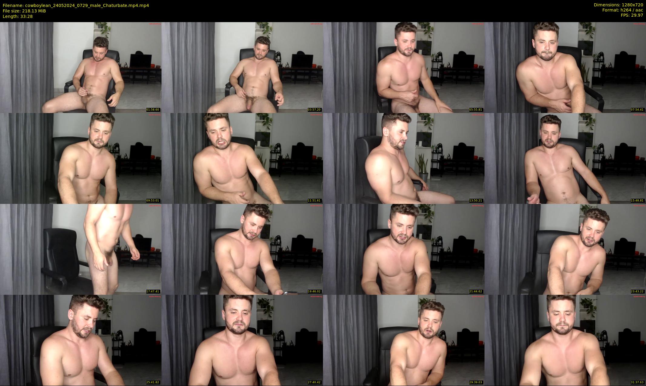 cowboylean — 34 minute Chaturbate male cam show recording, 720p, May 24, 2024