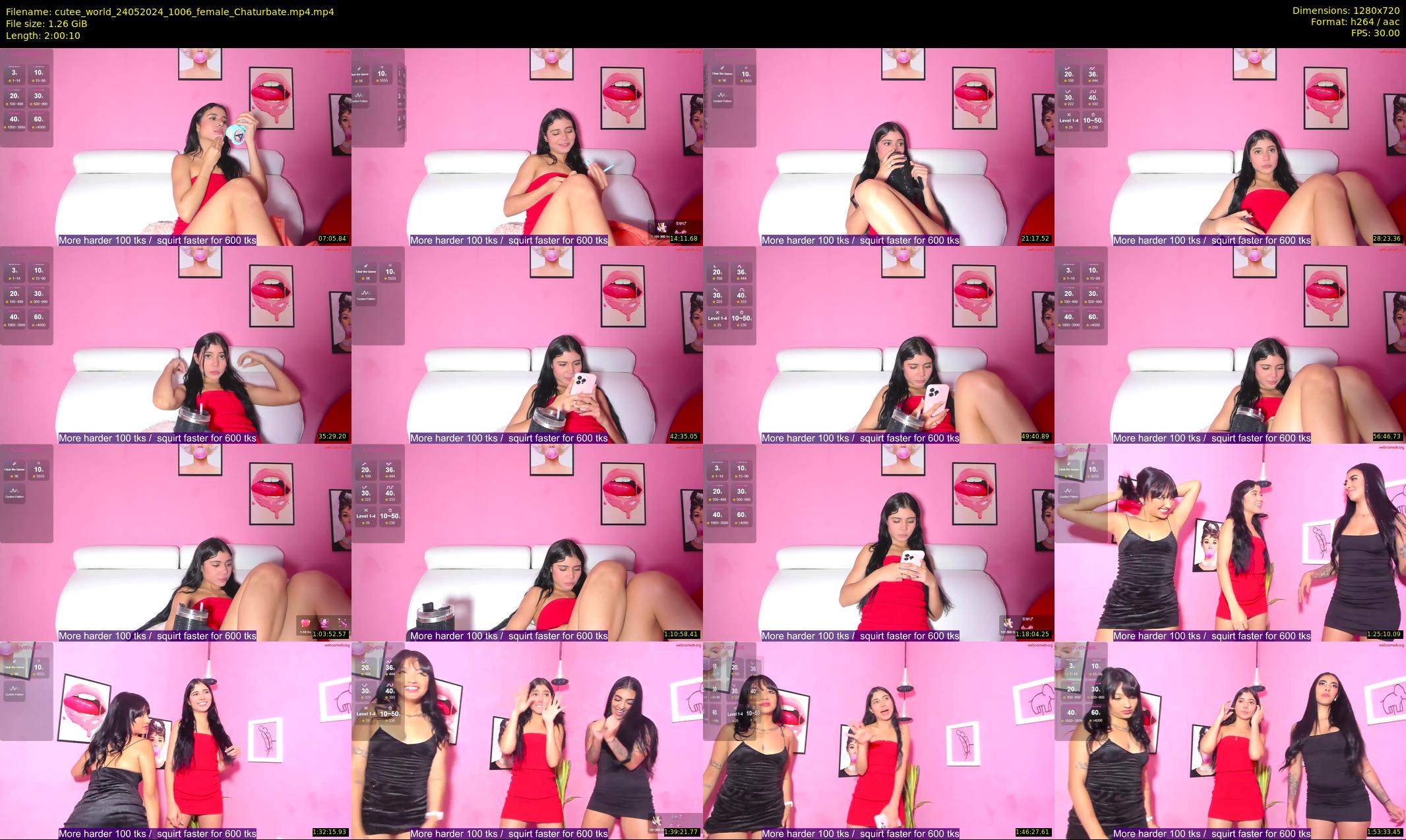 cutee_world — 121 minute Chaturbate female cam show recording, 720p, May 24, 2024