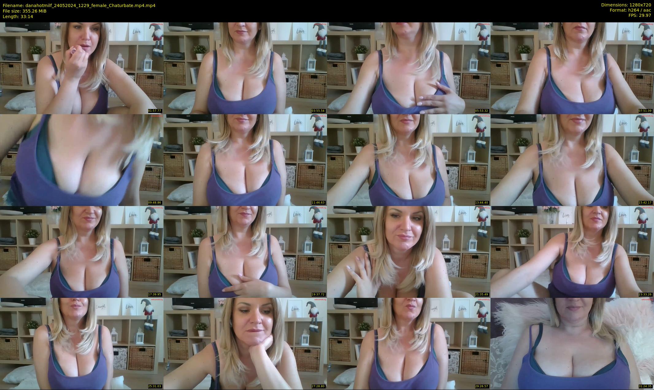 danahotmilf — 34 minute Chaturbate female cam show recording, 720p, May 24, 2024