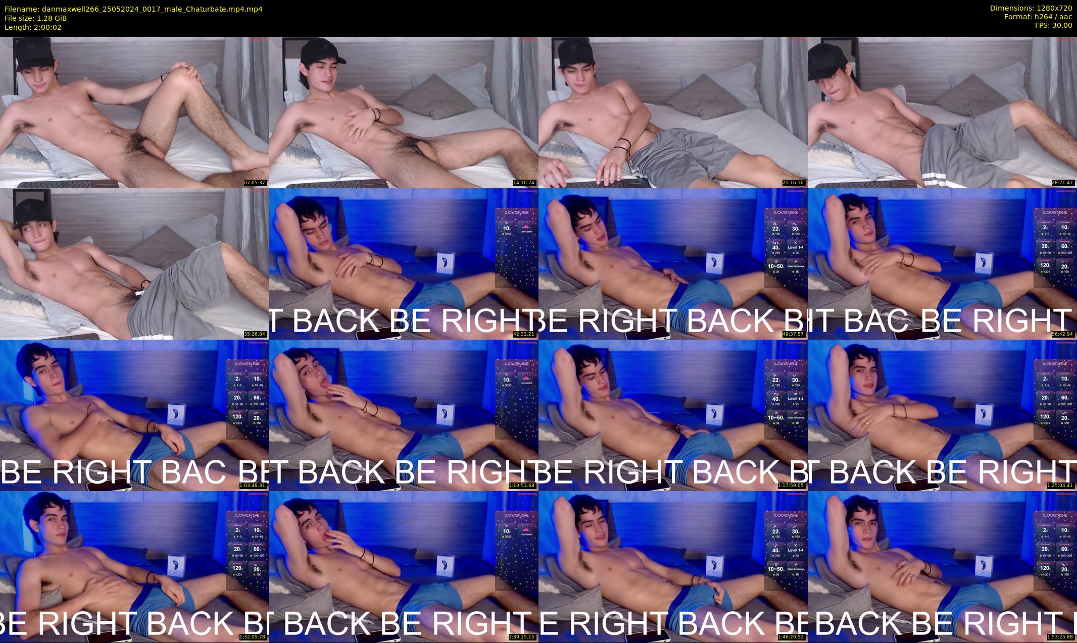 danmaxwell266 — 121 minute Chaturbate male cam show recording, 720p, May 25, 2024