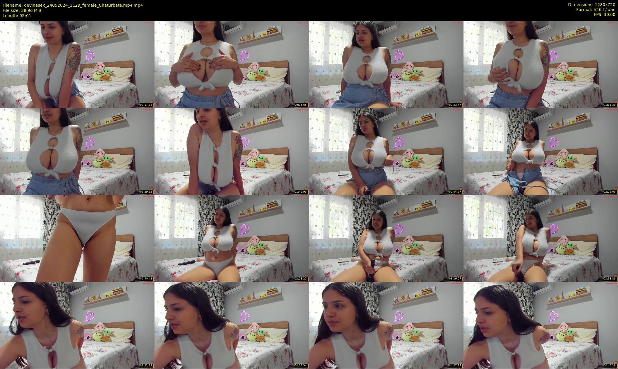 devinesex — 6 minute Chaturbate female cam show recording, 720p, May 24, 2024