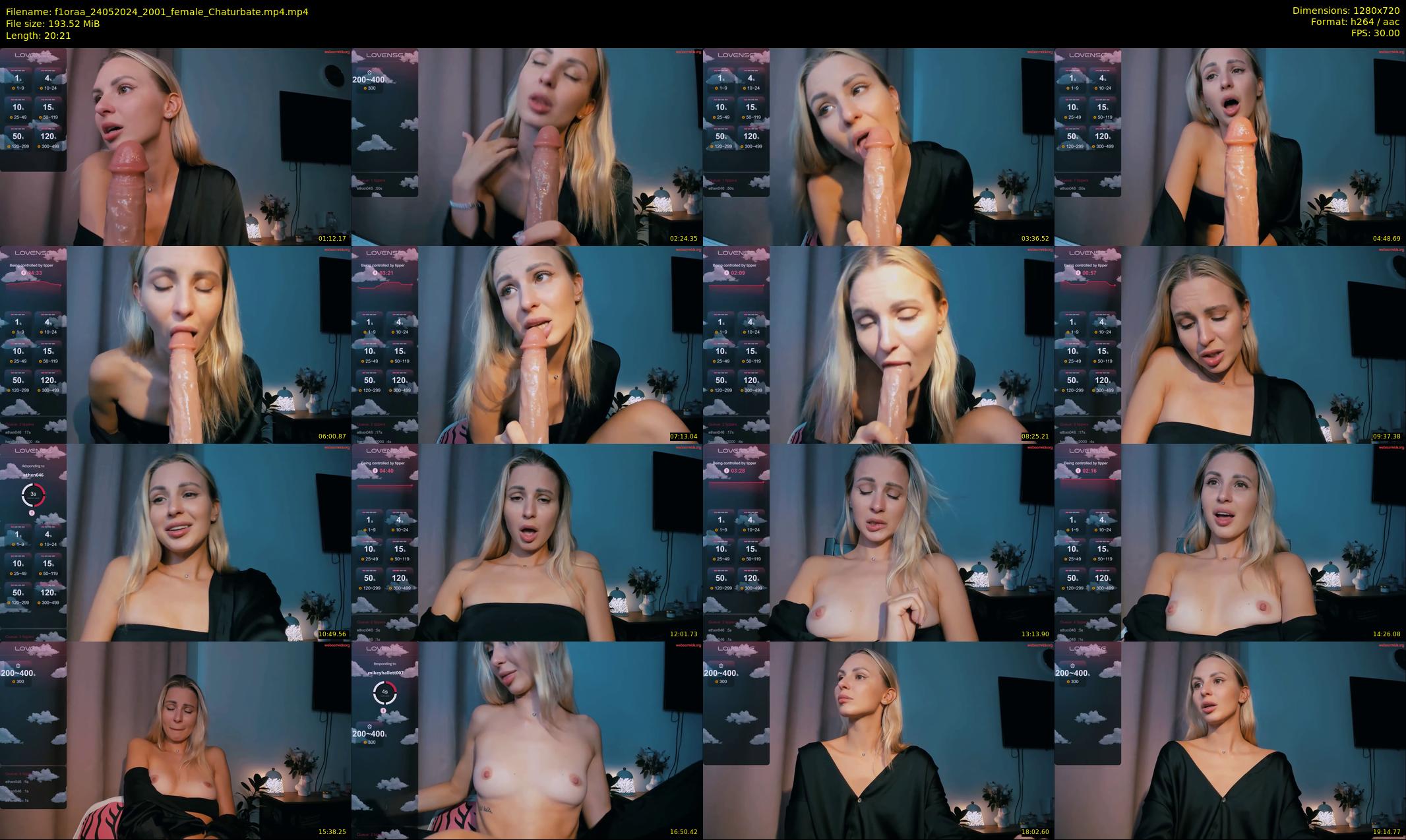 f1oraa — 21 minute Chaturbate female cam show recording, 720p, May 24, 2024