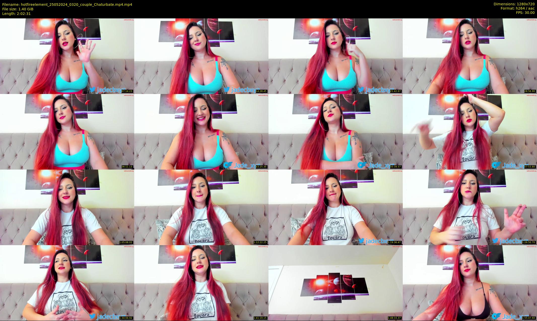 hotfireelement — 123 minute Chaturbate couple cam show recording, 720p, May 25, 2024