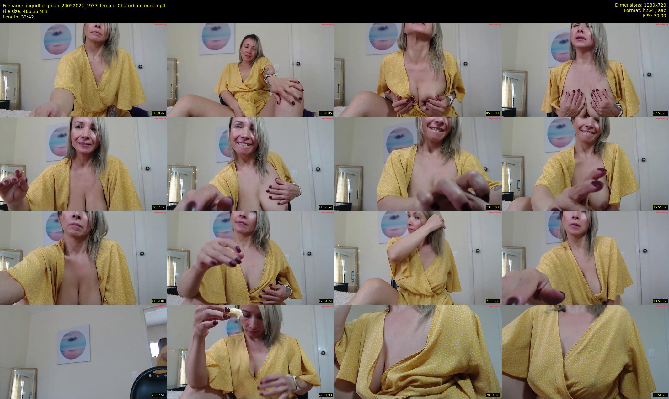ingridbergman — 34 minute Chaturbate female cam show recording, 720p, May 24, 2024