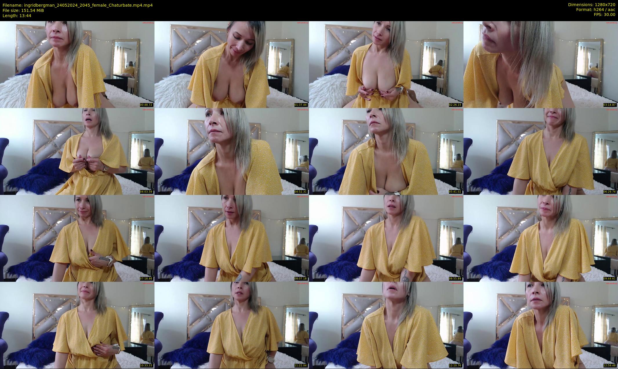 ingridbergman — 14 minute Chaturbate female cam show recording, 720p, May 24, 2024