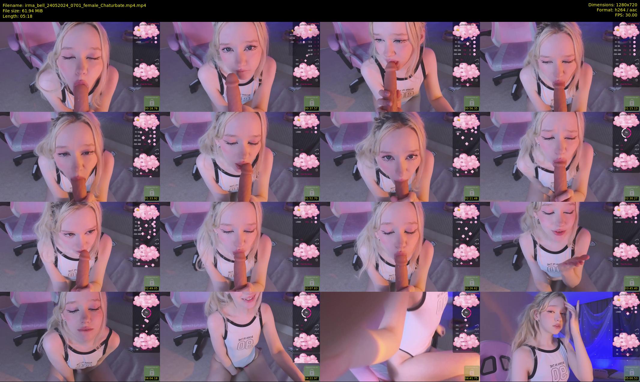 irma_bell — 6 minute Chaturbate female cam show recording, 720p, May 24, 2024