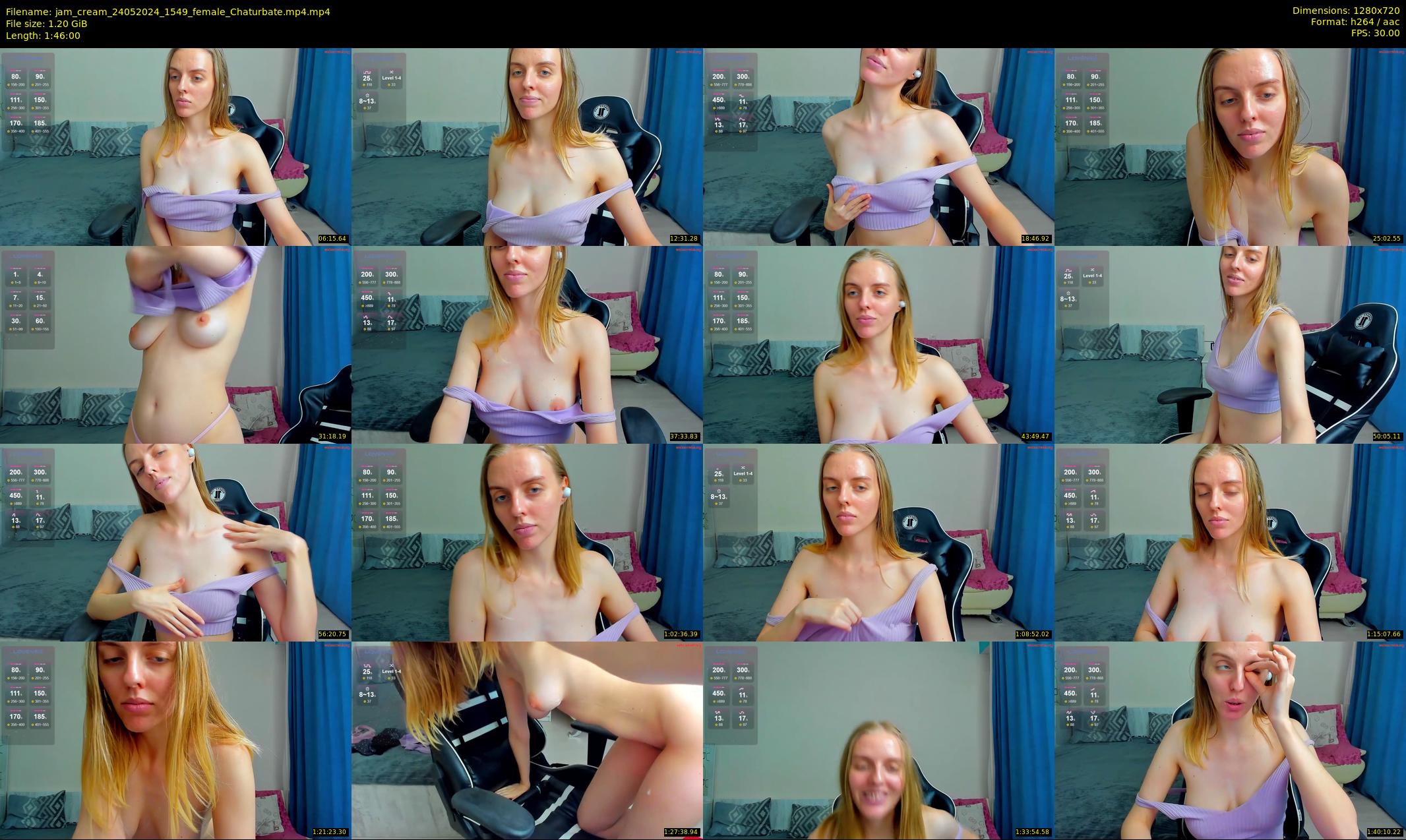 jam_cream — 106 minute Chaturbate female cam show recording, 720p, May 24, 2024