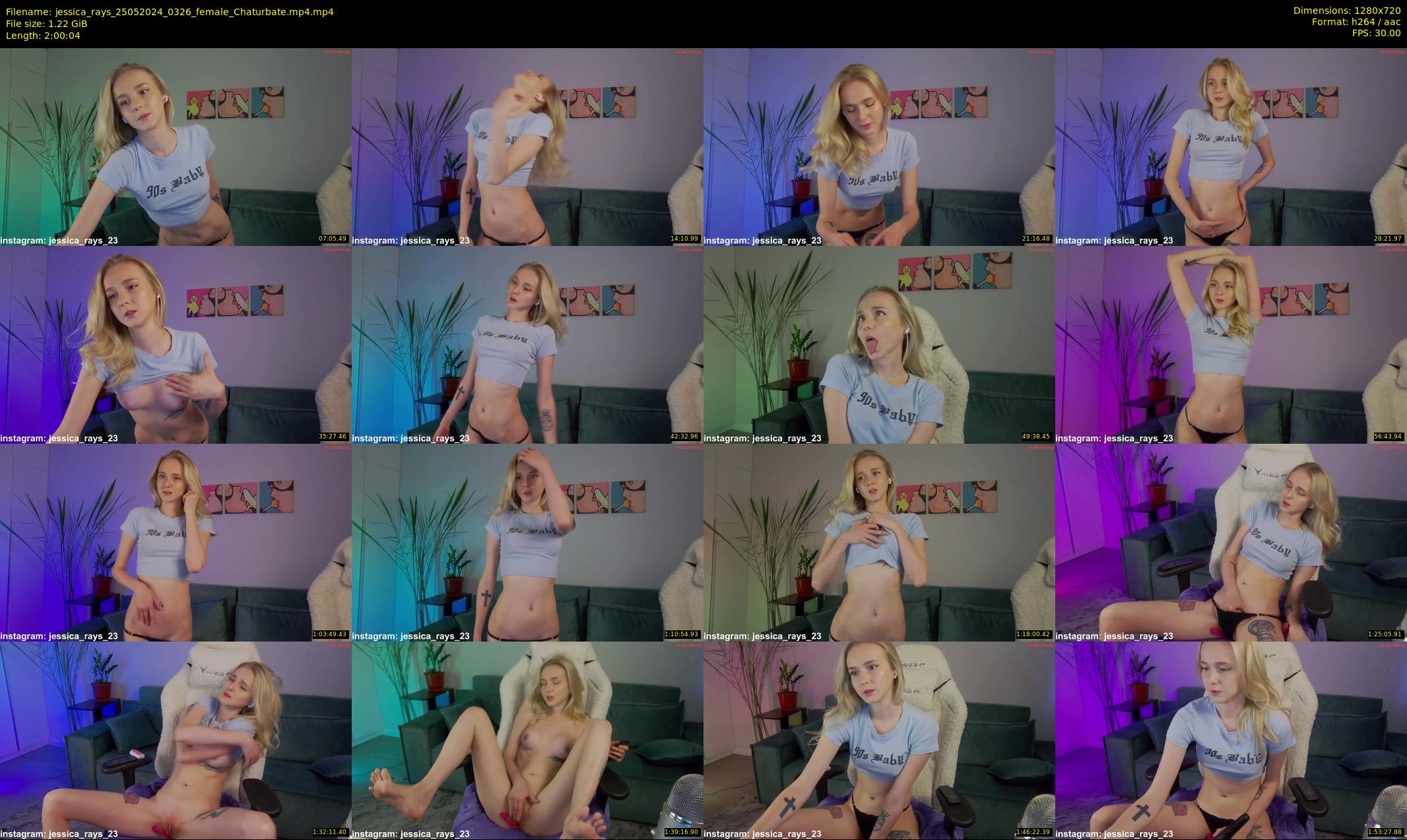 jessica_rays — 121 minute Chaturbate couple cam show recording, 720p, May 25, 2024