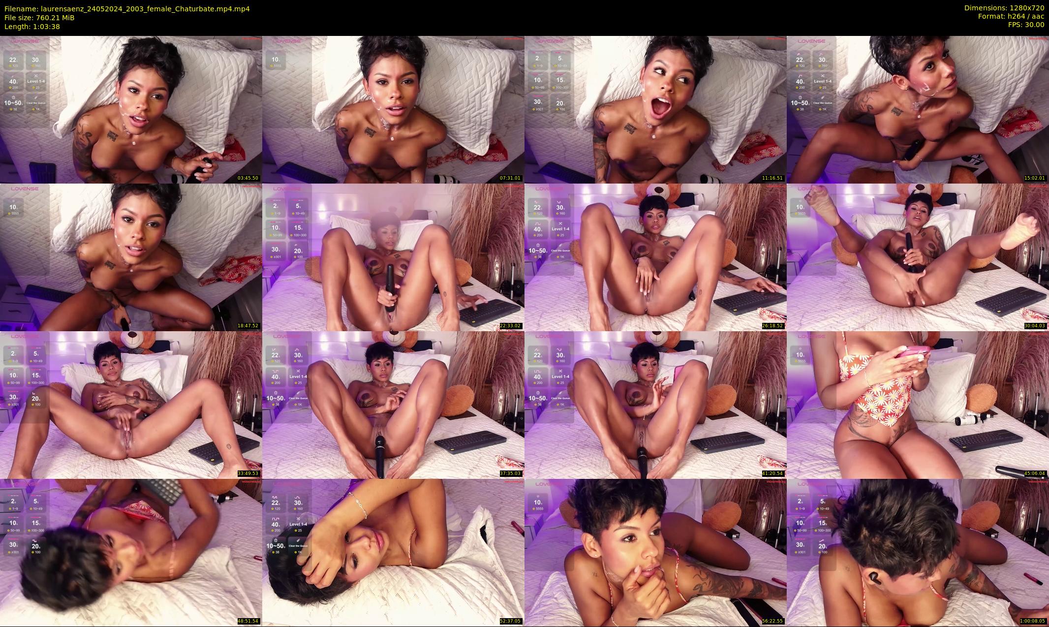 laurensaenz — 64 minute Chaturbate female cam show recording, 720p, May 24, 2024