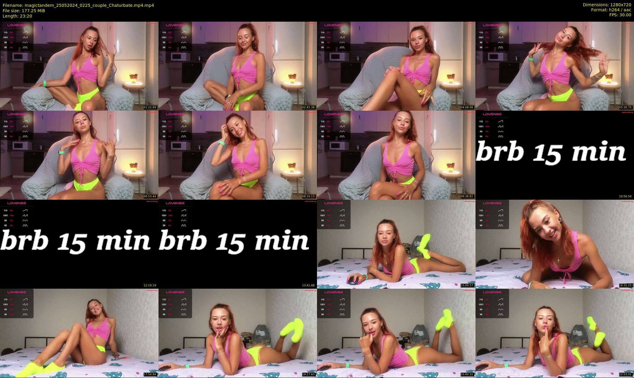 magictandem — 24 minute Chaturbate couple cam show recording, 720p, May 25, 2024