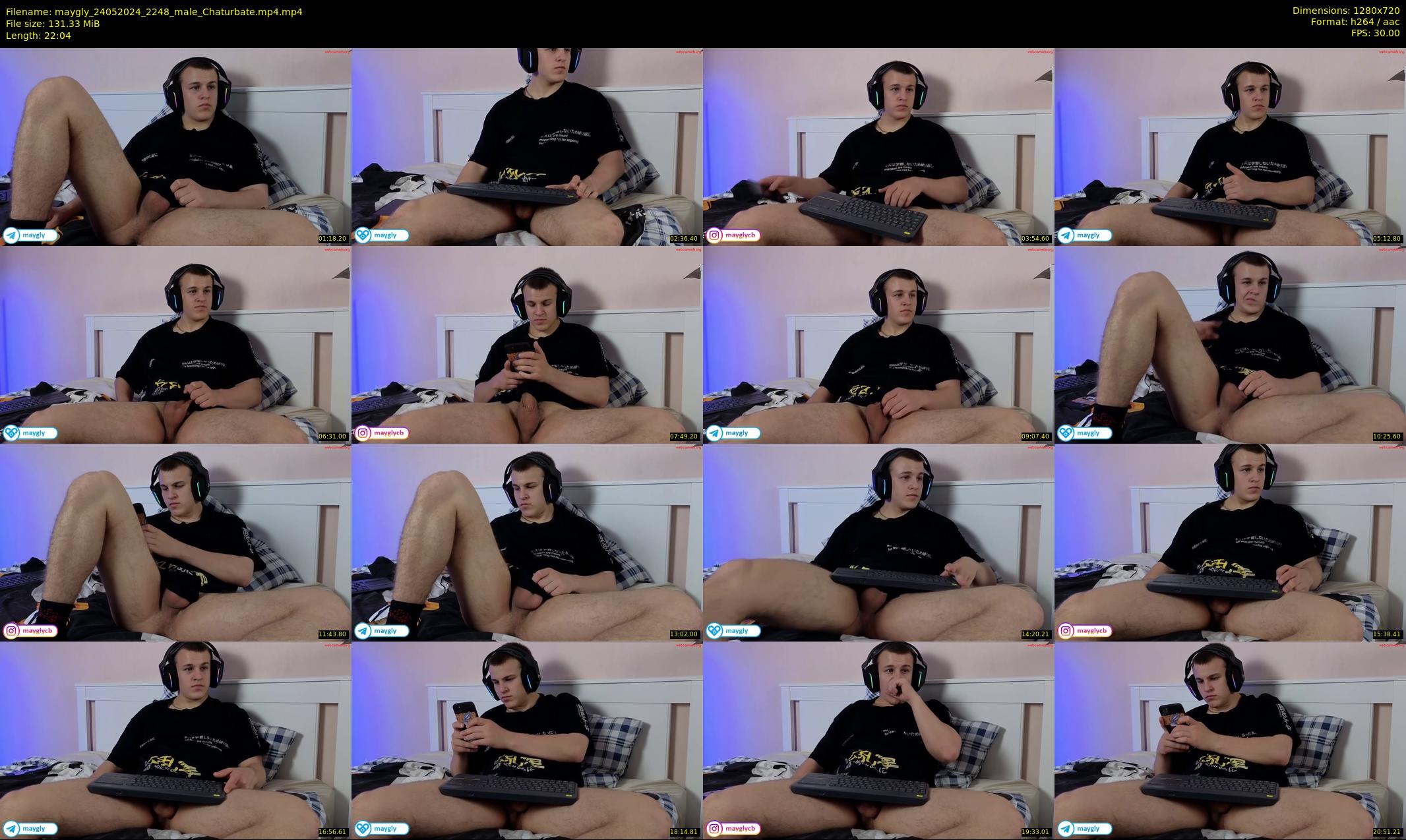 maygly — 23 minute Chaturbate male cam show recording, 720p, May 24, 2024