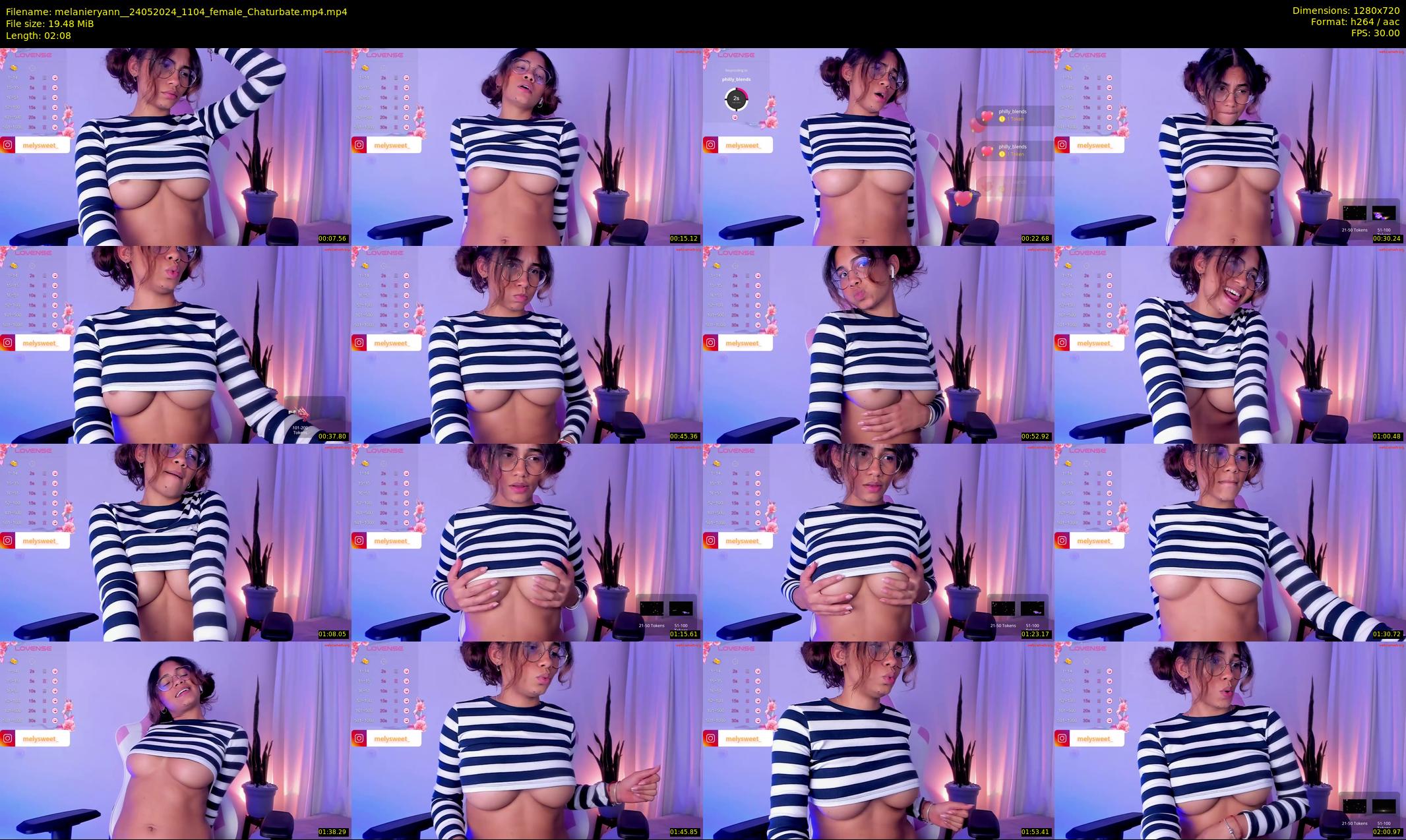 melanieryann_ — 3 minute Chaturbate female cam show recording, 720p, May 24, 2024