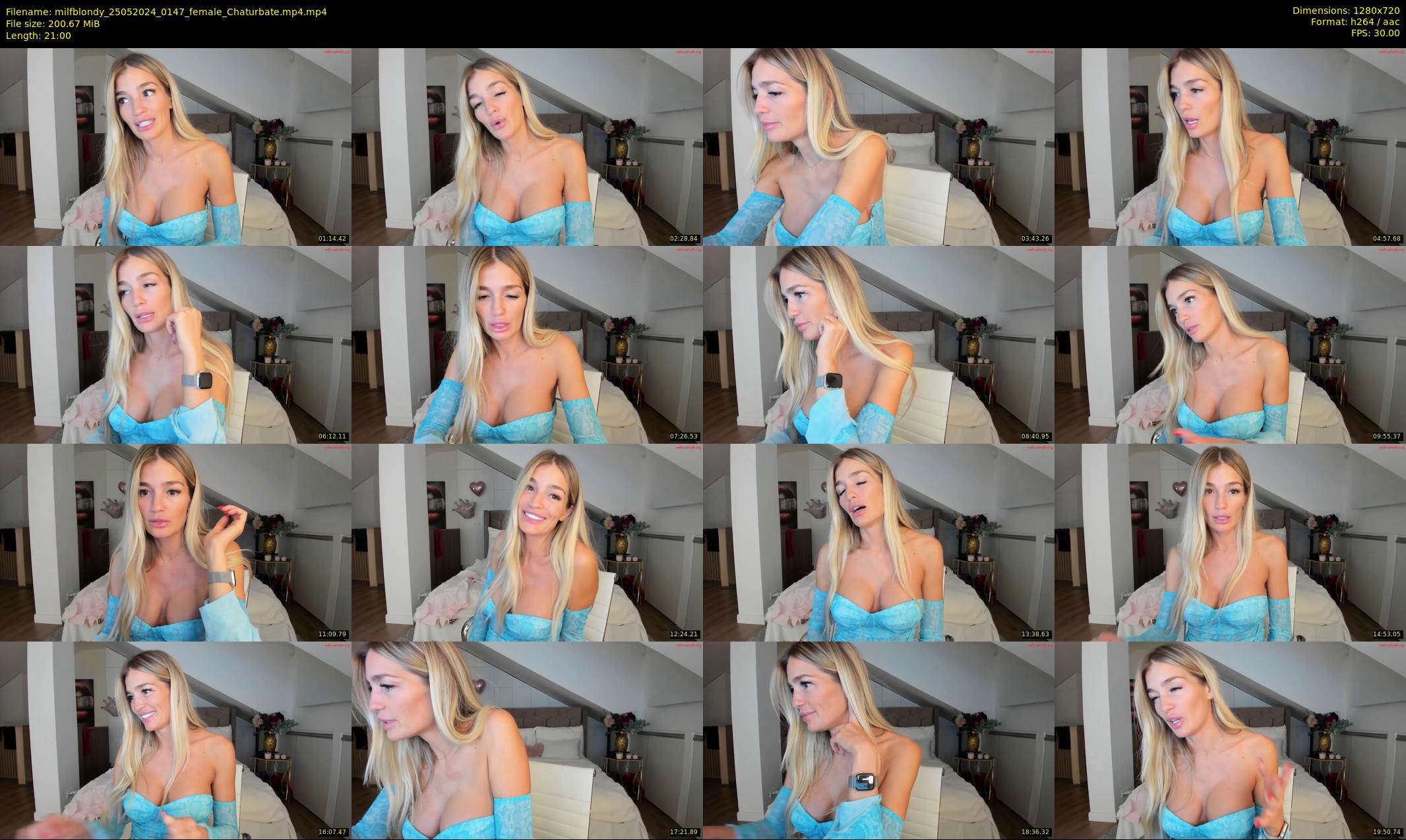 milfblondy — 21 minute Chaturbate female cam show recording, 720p, May 25, 2024