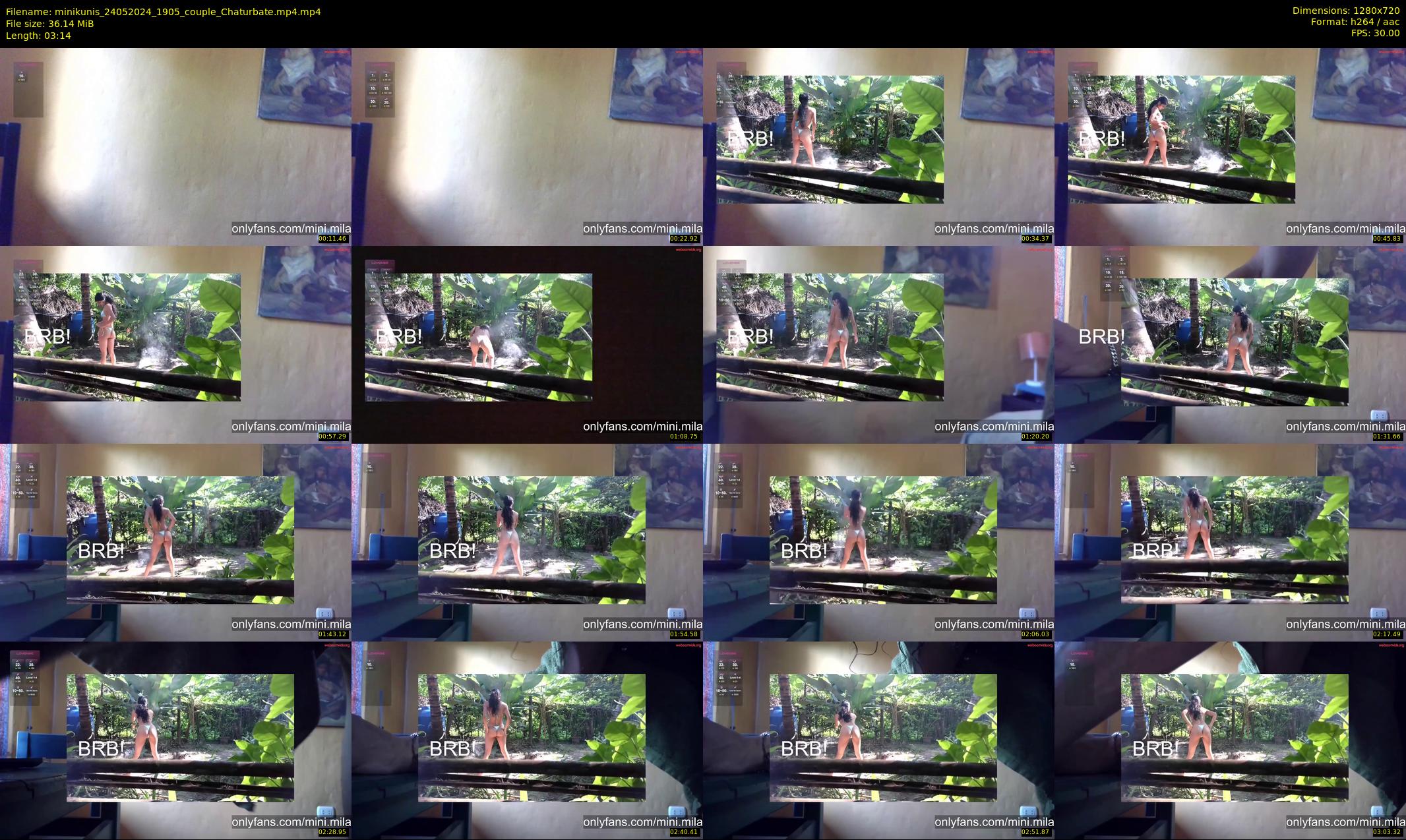 minikunis — 4 minute Chaturbate couple cam show recording, 720p, May 24, 2024