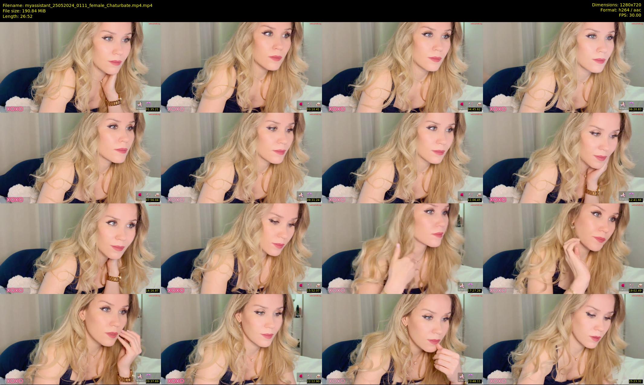 myassistant — 27 minute Chaturbate female cam show recording, 720p, May 25, 2024