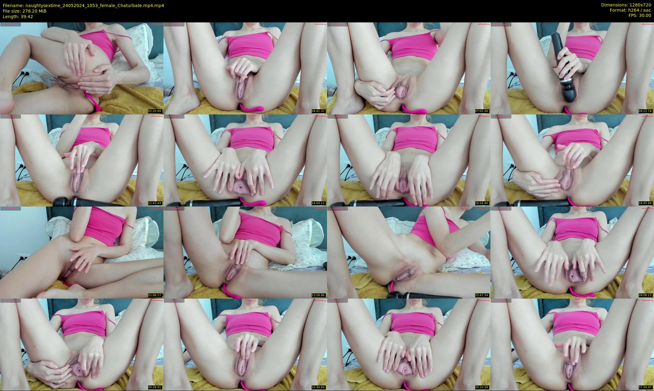 naughtysextime — 40 minute Chaturbate female cam show recording, 720p, May 24, 2024