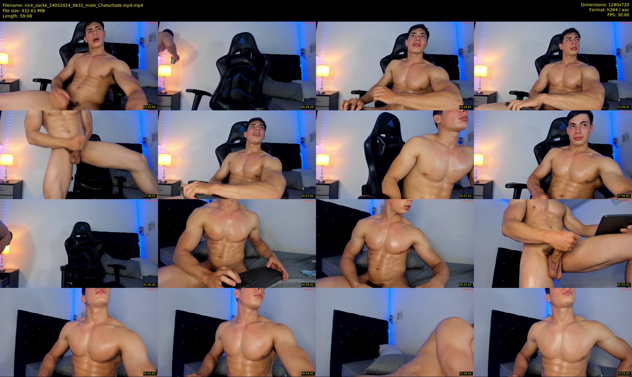 nick_zackk — 60 minute Chaturbate male cam show recording, 720p, May 24, 2024