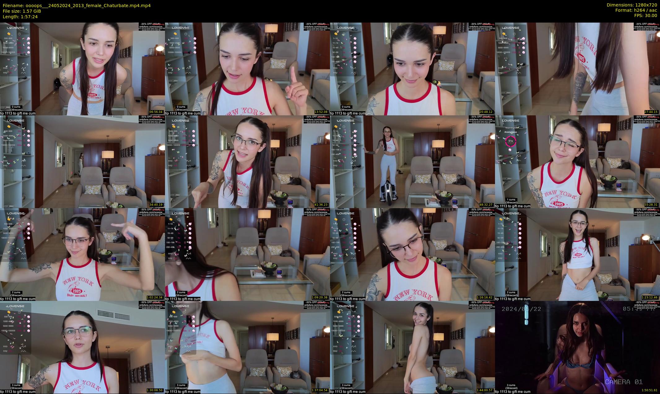 oooops__ — 118 minute Chaturbate female cam show recording, 720p, May 24, 2024