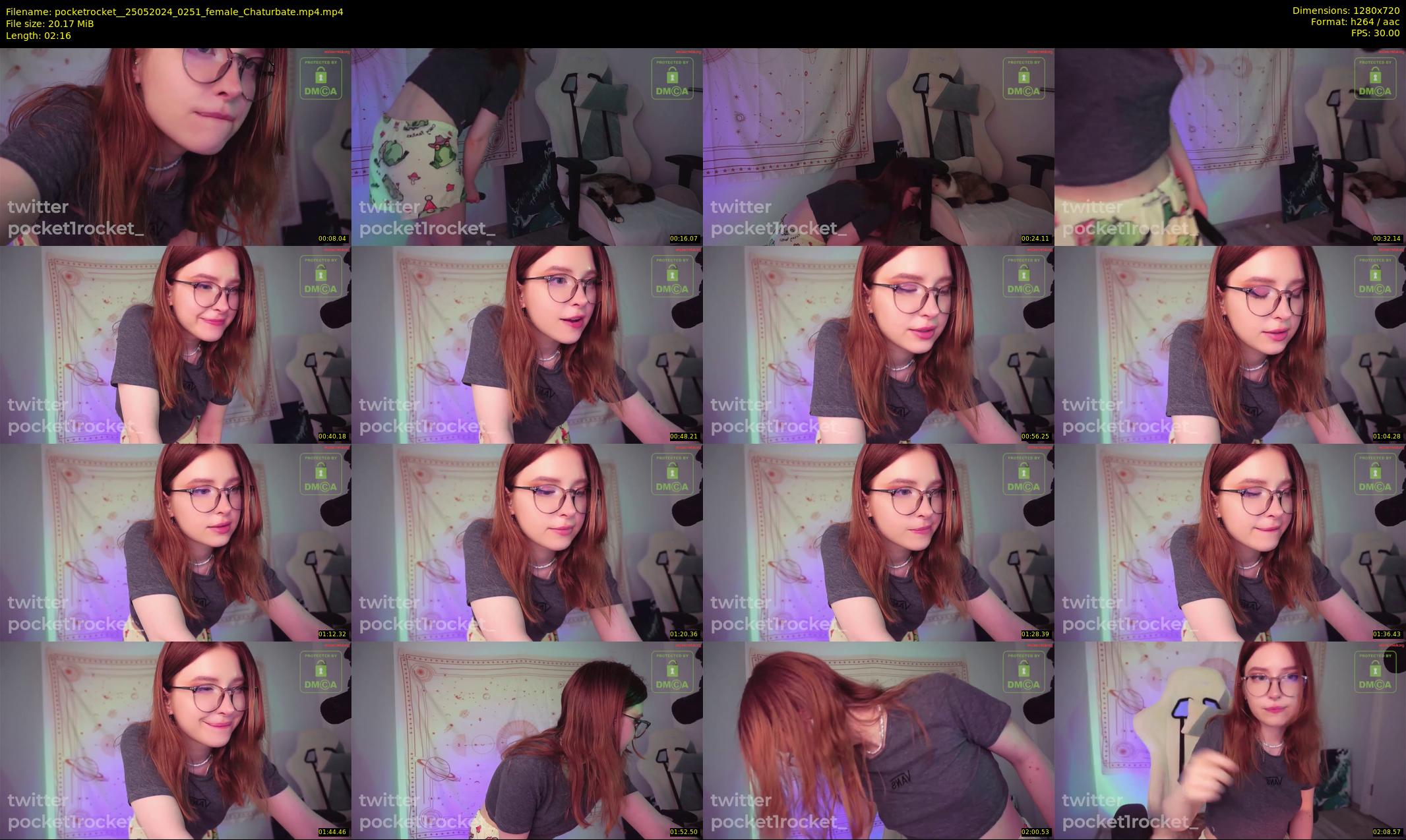 pocketrocket_ — 3 minute Chaturbate female cam show recording, 720p, May 25, 2024