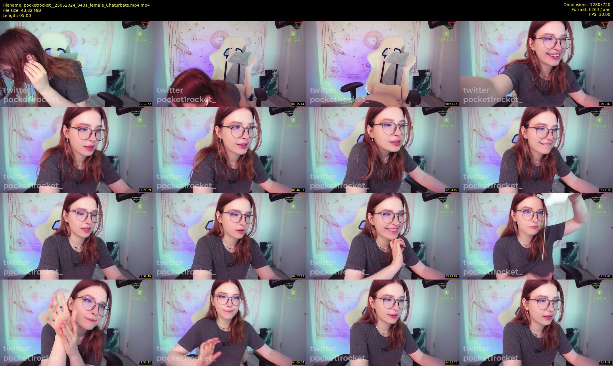 pocketrocket_ — 5 minute Chaturbate female cam show recording, 720p, May 25, 2024