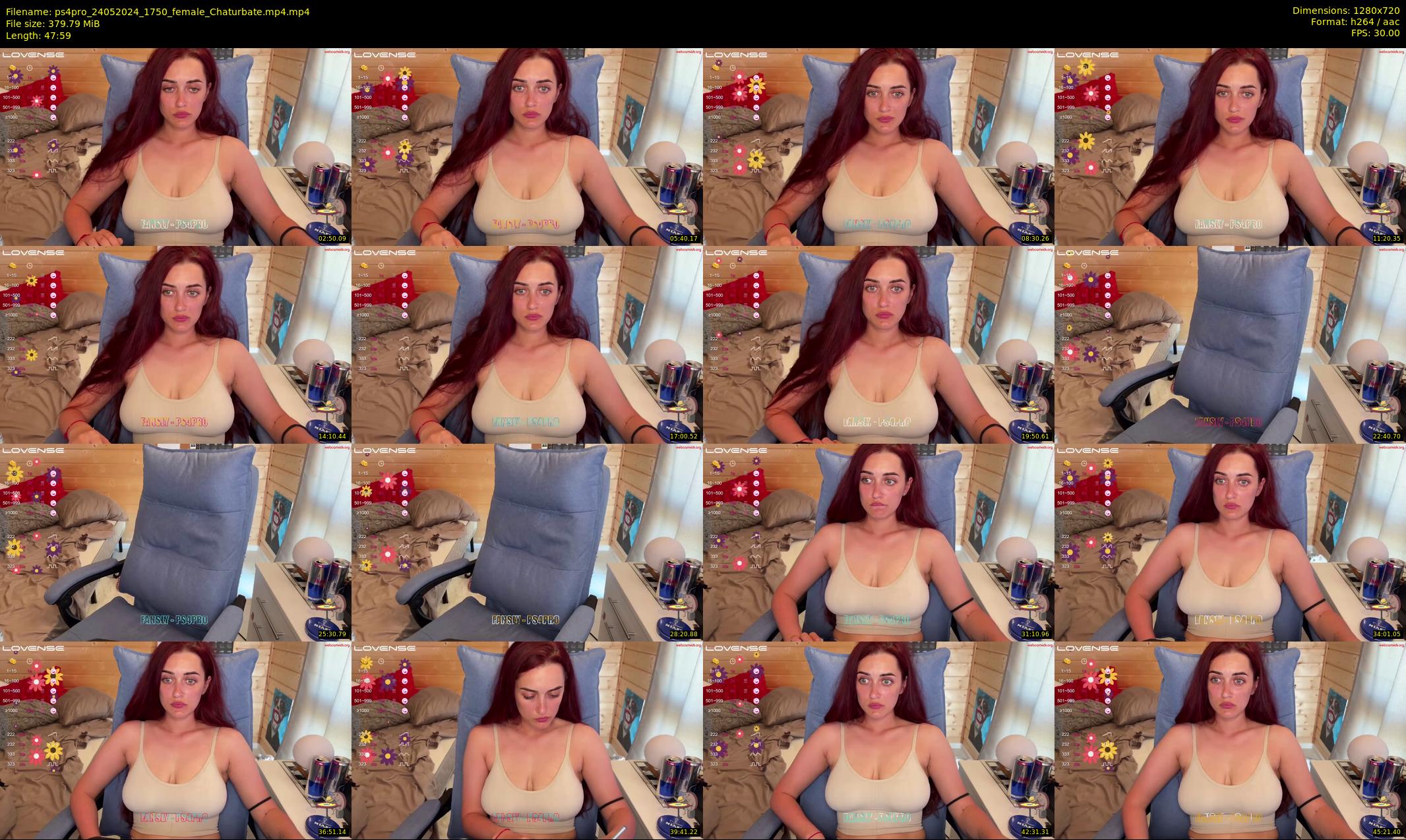 ps4pro — 48 minute Chaturbate female cam show recording, 720p, May 24, 2024