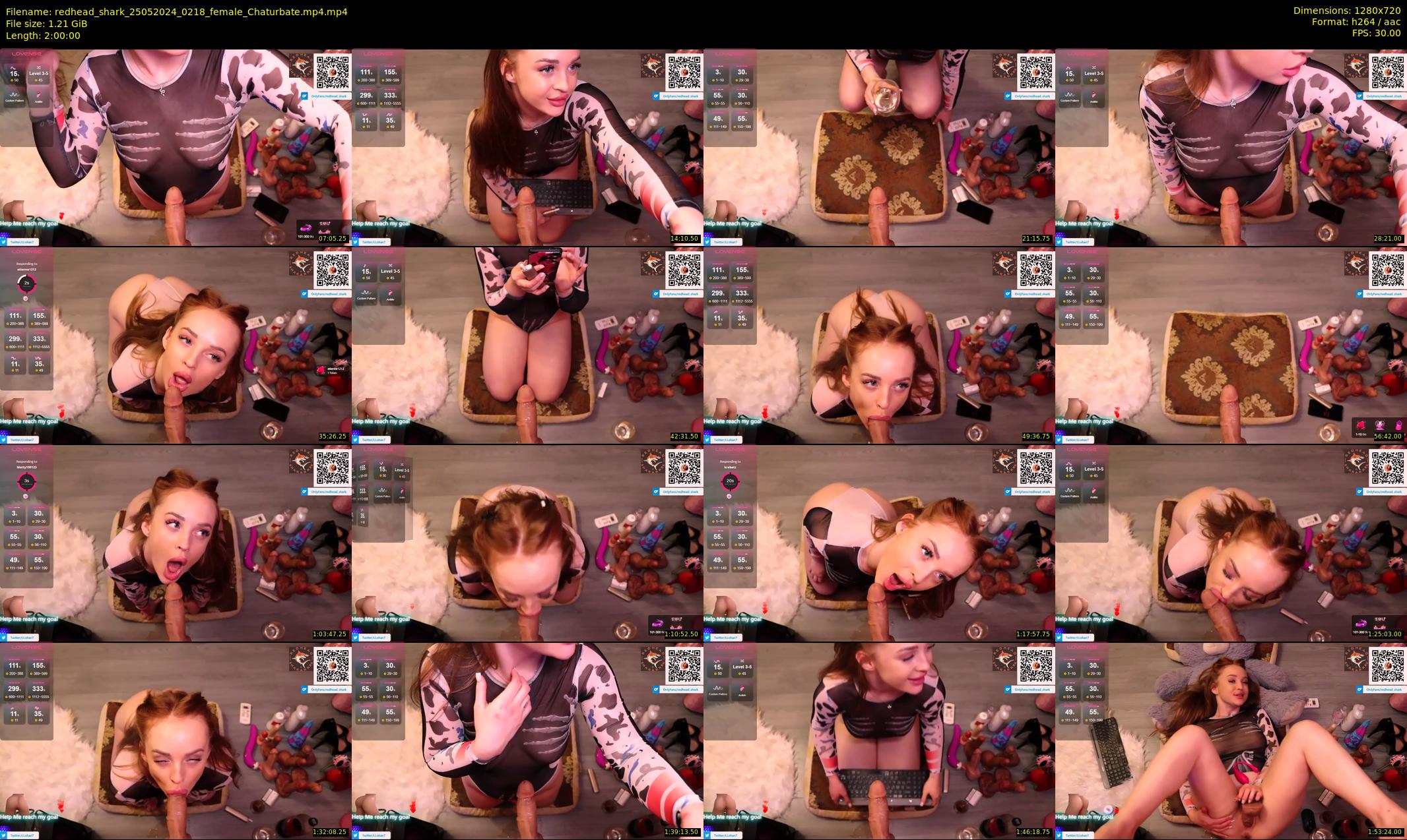 redhead_shark — 120 minute Chaturbate female cam show recording, 720p, May 25, 2024