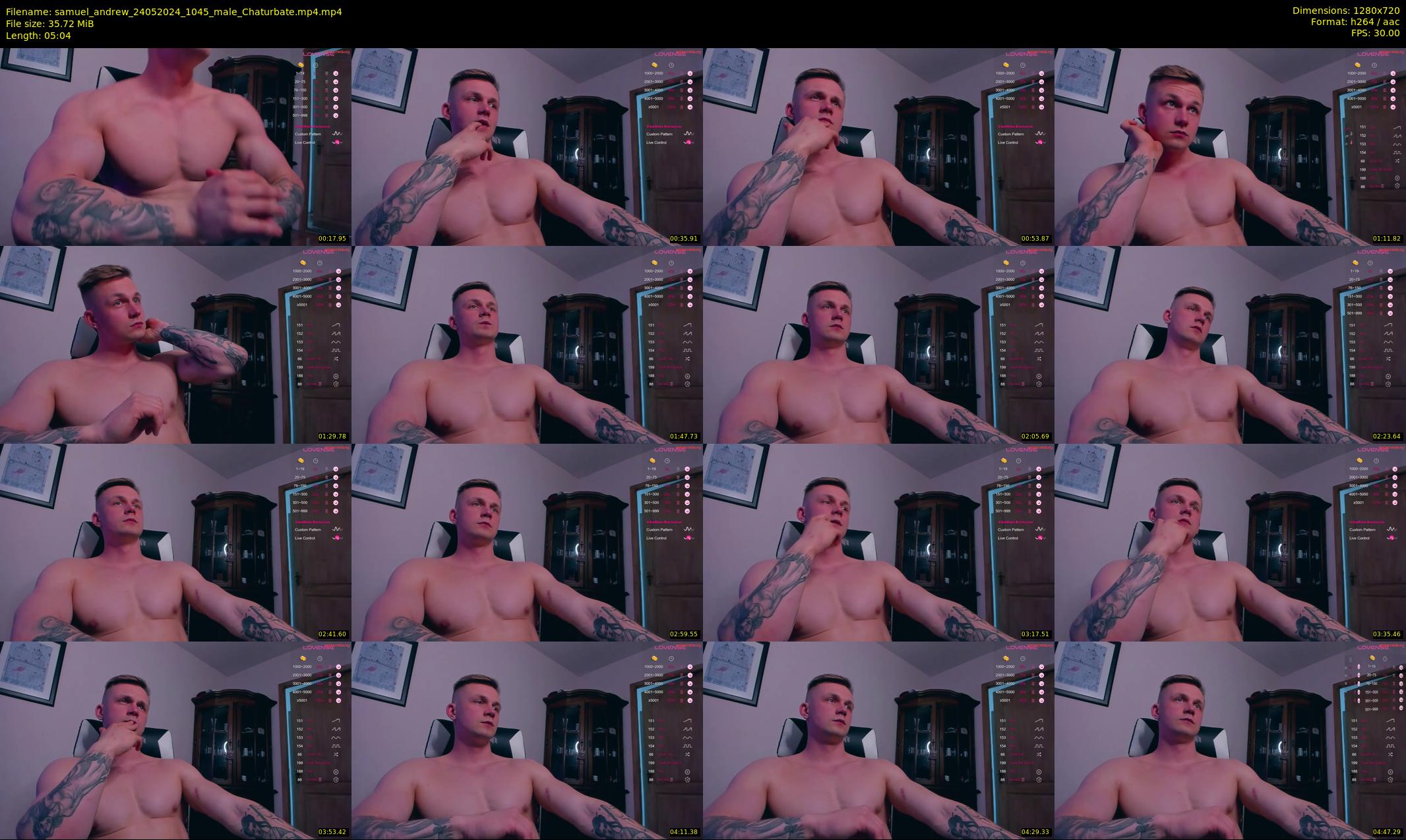 samuel_andrew — 6 minute Chaturbate male cam show recording, 720p, May 24, 2024