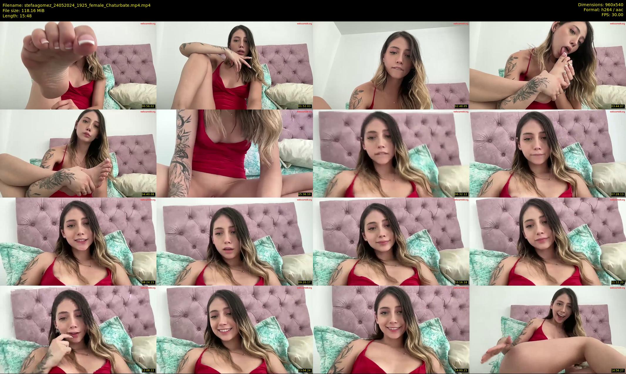 stefaagomez — 16 minute Chaturbate female cam show recording, 480p, May 24, 2024