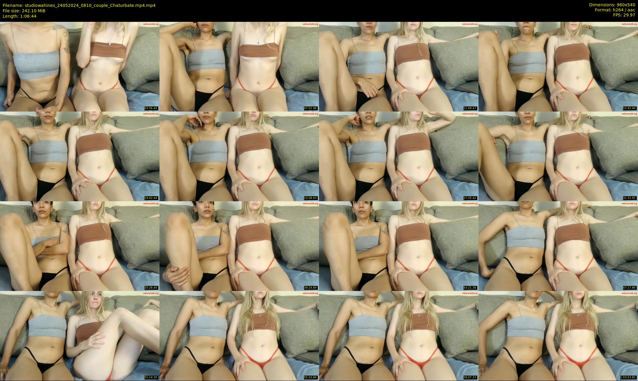 studiowahines — 67 minute Chaturbate couple cam show recording, 480p, May 24, 2024