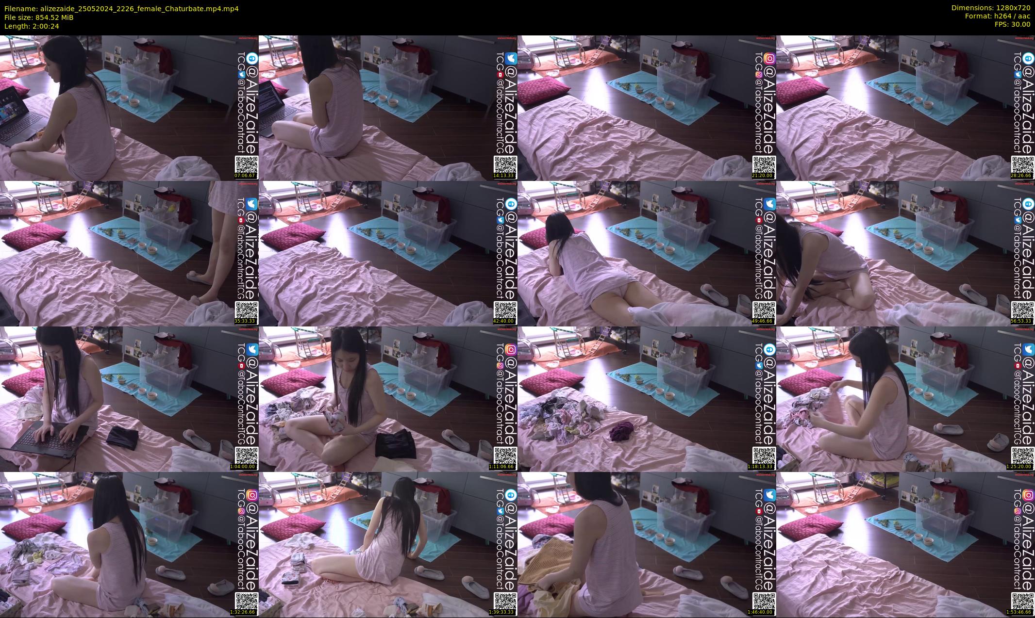 alizezaide — 121 minute Chaturbate female cam show recording, 720p, May 25, 2024