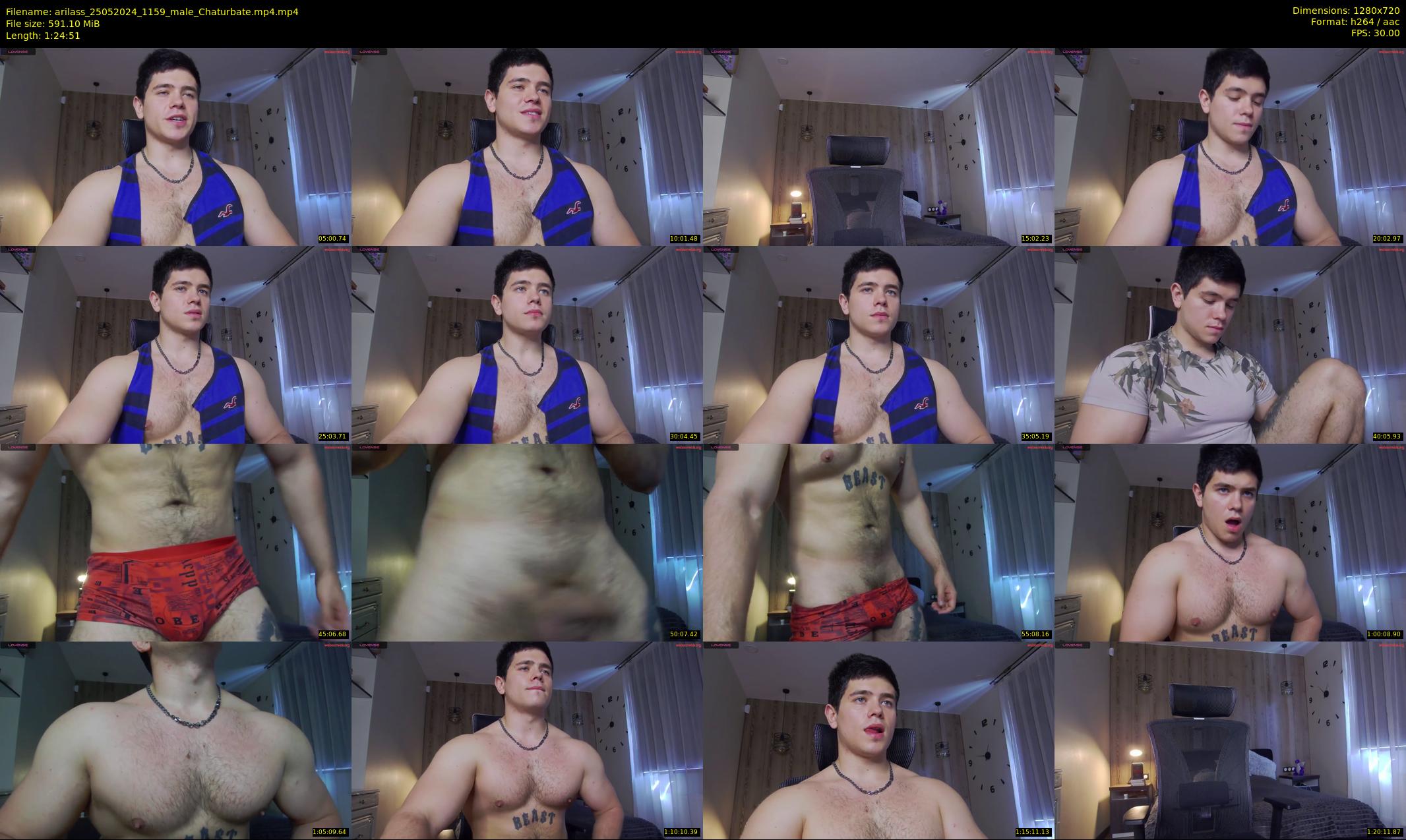 arilass — 85 minute Chaturbate male cam show recording, 720p, May 25, 2024