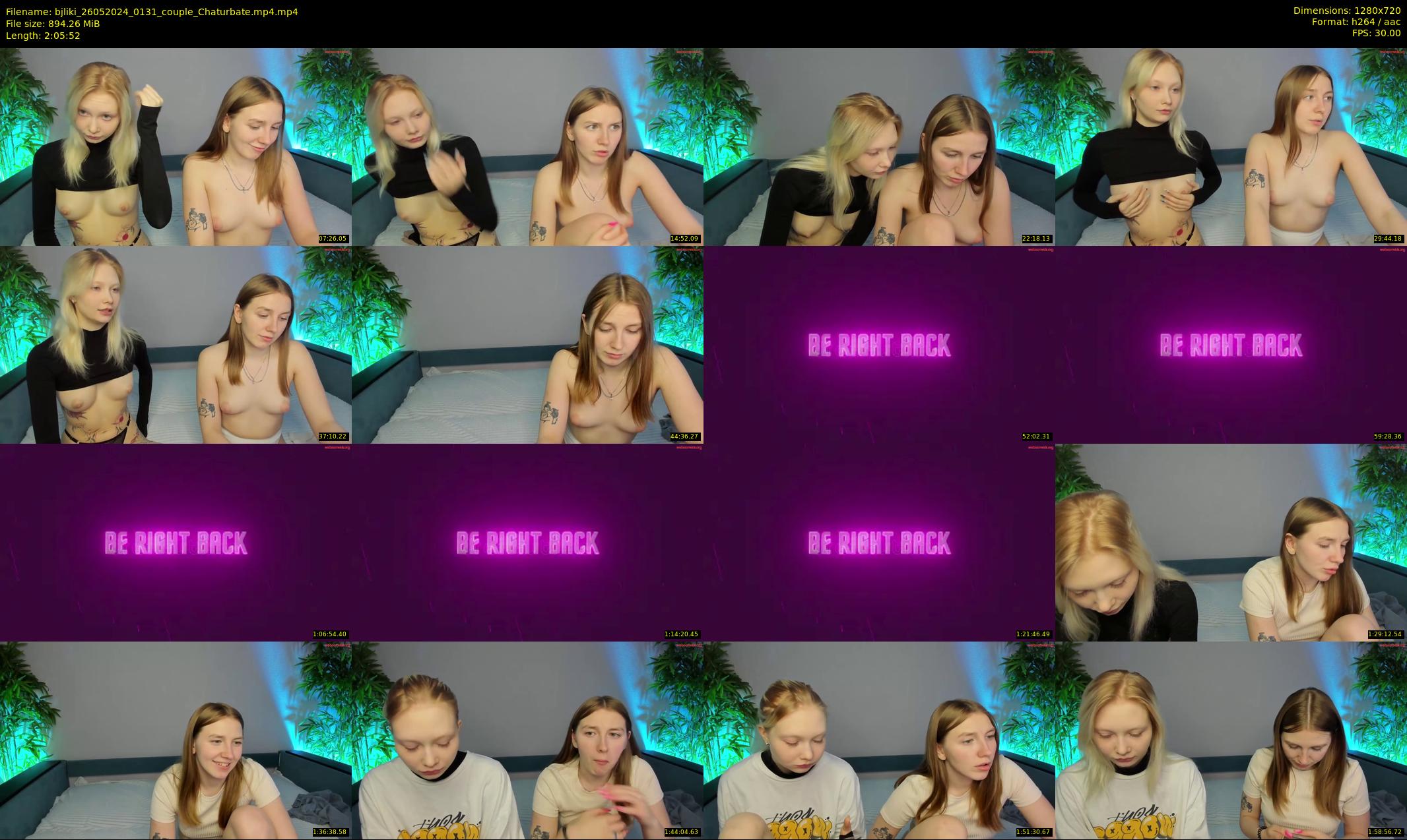 bjliki — 126 minute Chaturbate couple cam show recording, 720p, May 26, 2024