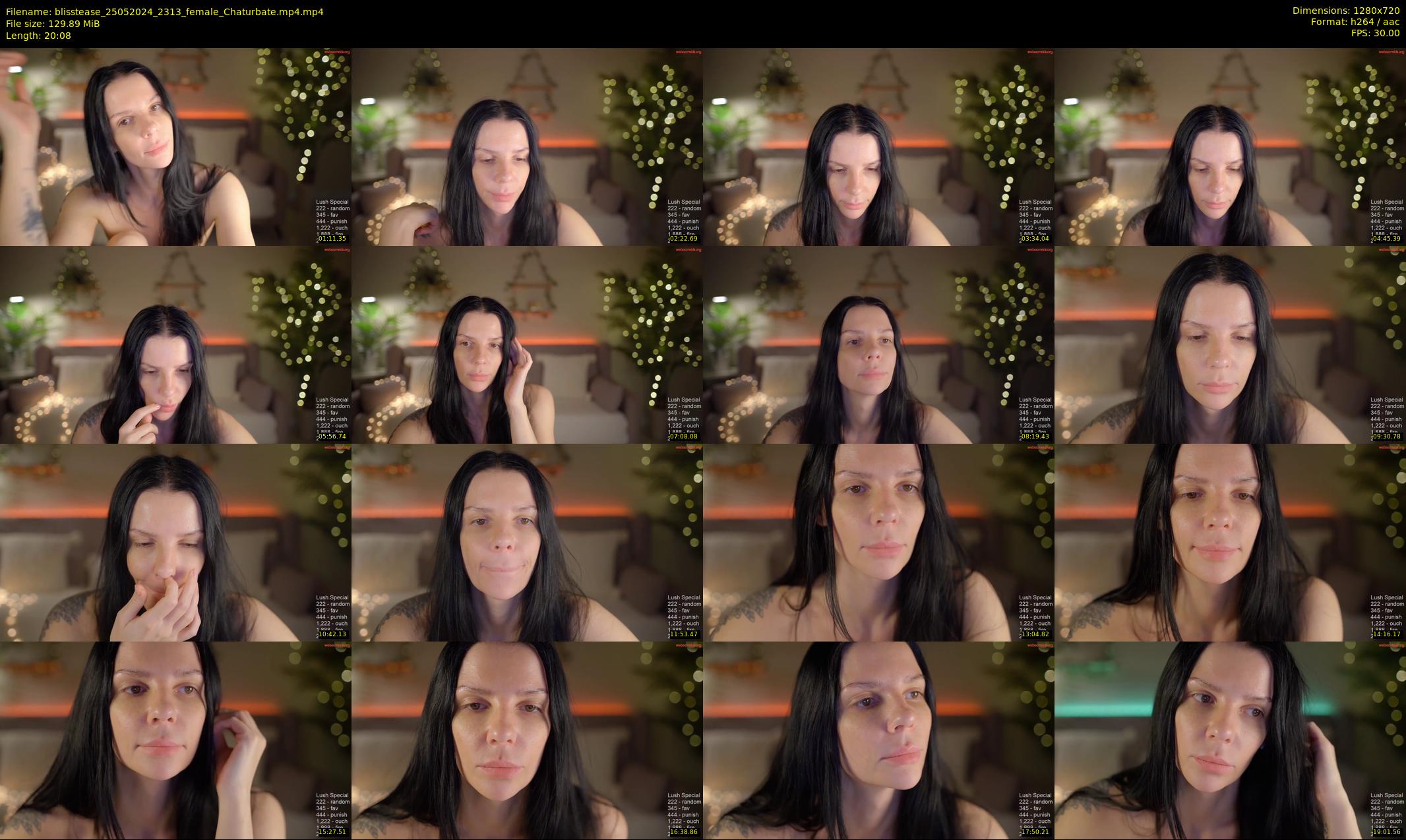 blisstease — 21 minute Chaturbate female cam show recording, 720p, May 25, 2024