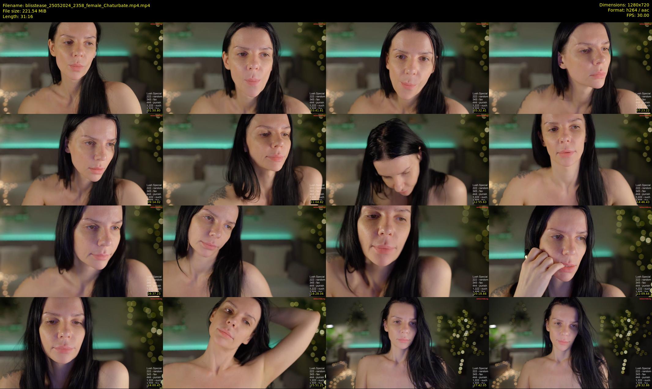 blisstease — 32 minute Chaturbate female cam show recording, 720p, May 25, 2024