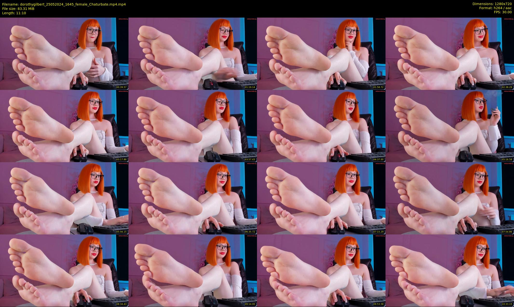 dorothygilbert — 12 minute Chaturbate female cam show recording, 720p, May 25, 2024